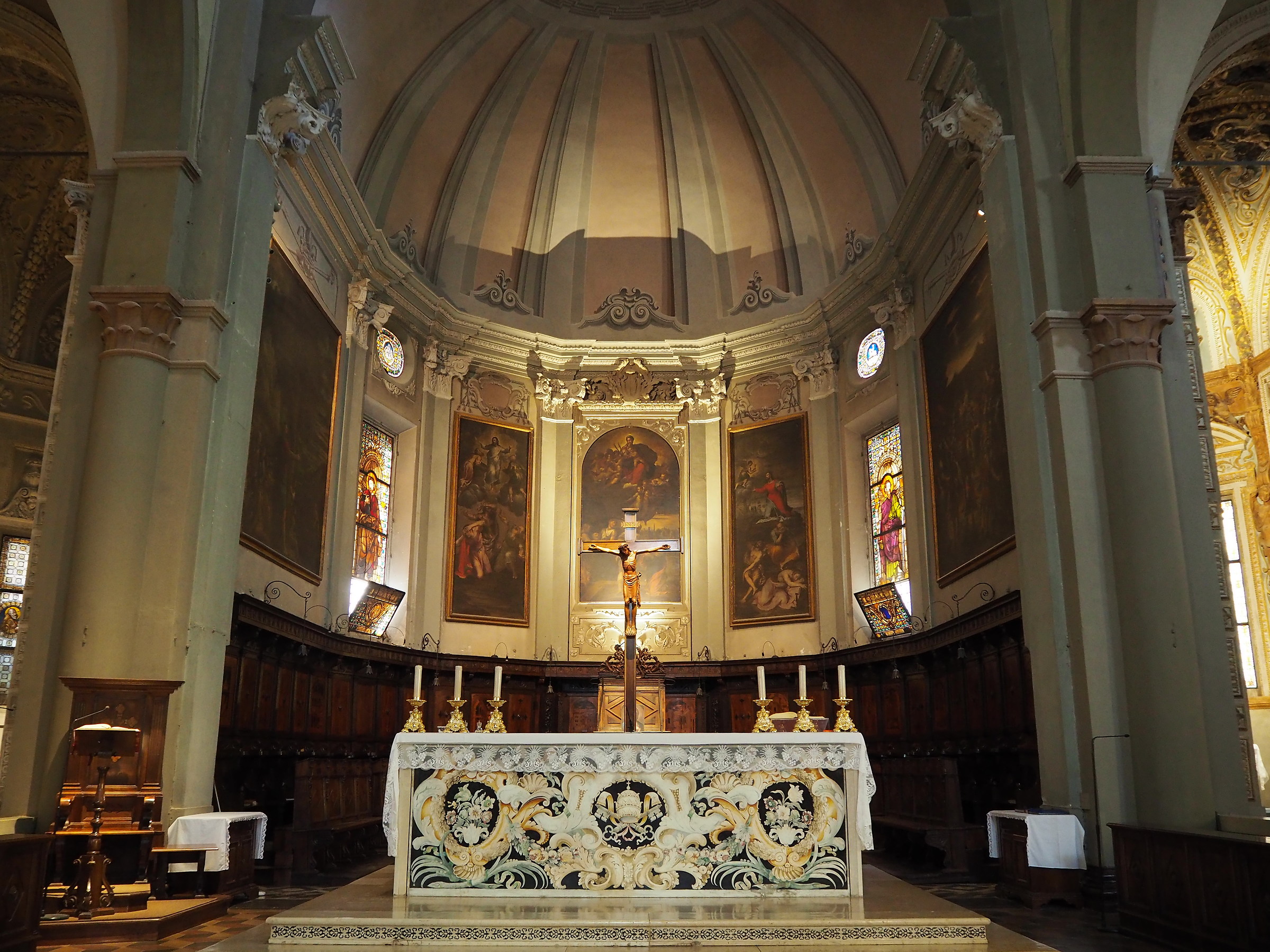 Abside Chiesa abbaziale di S. Pietro (fine XV sec.)