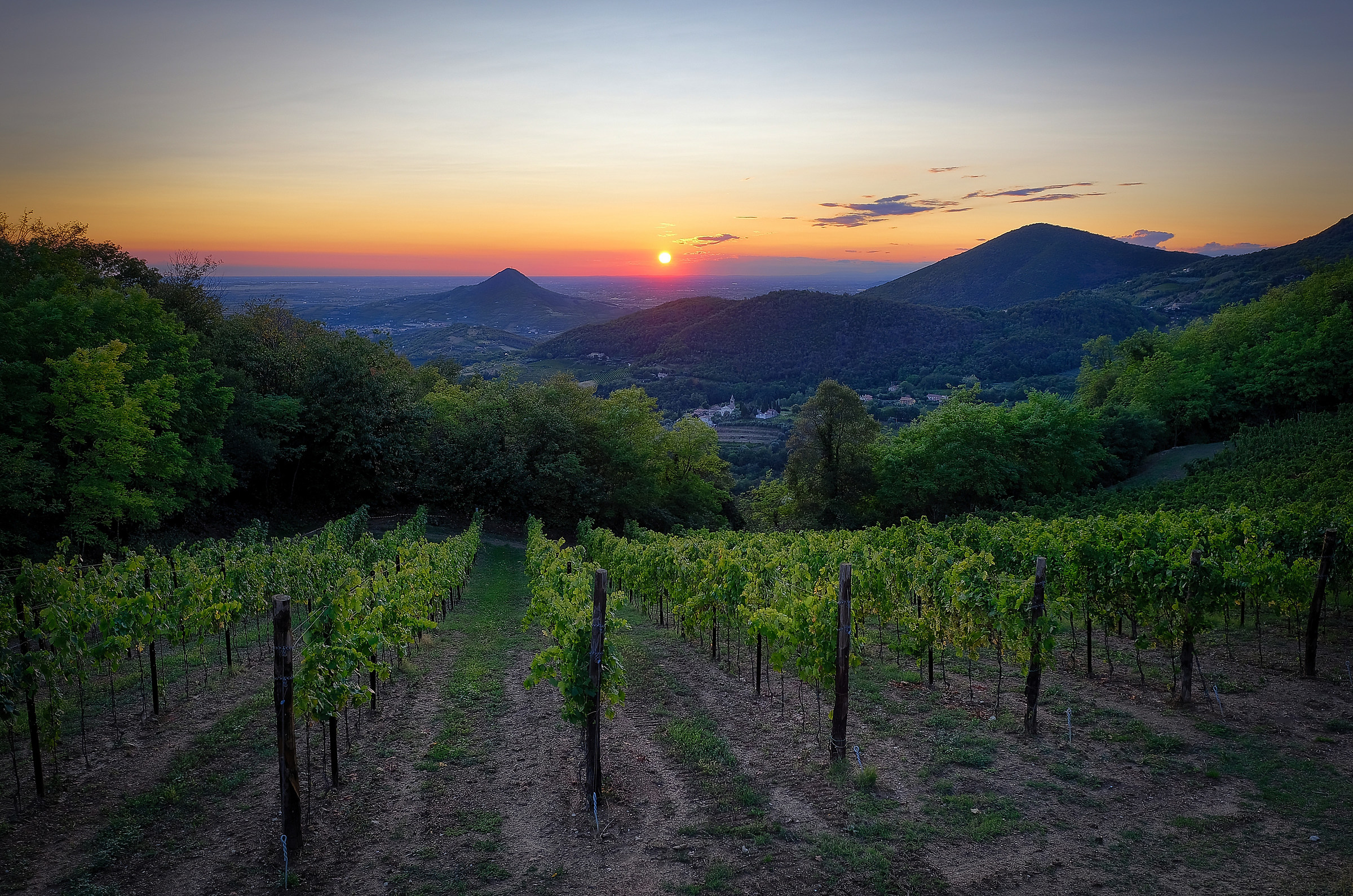 The last rays of the sun