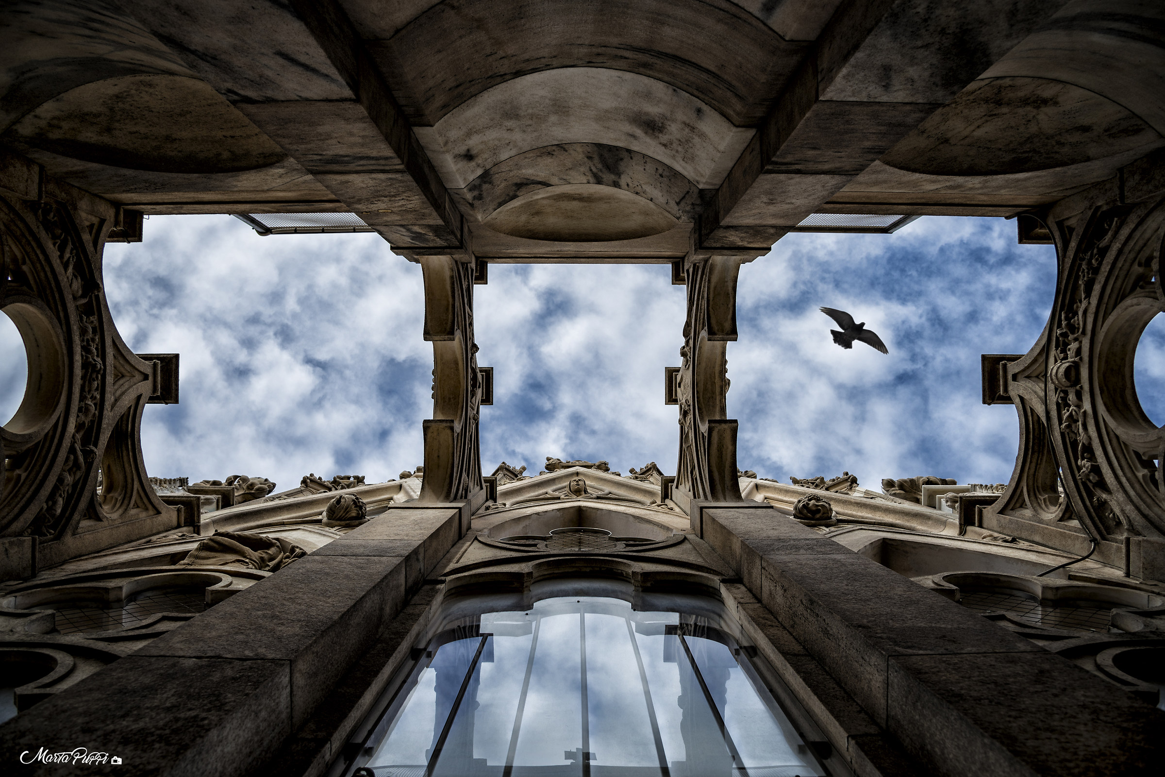 He raises his eyes to heaven