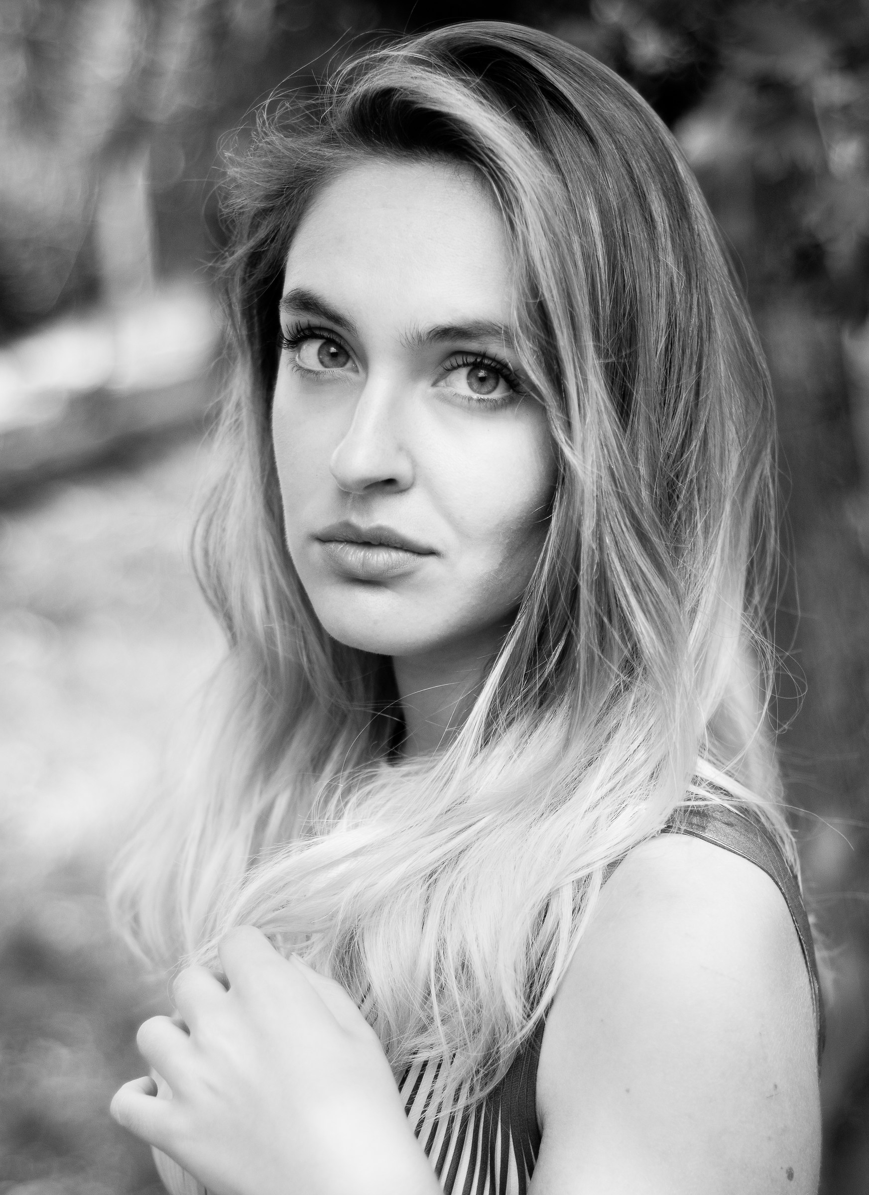 Pink Lady turned B&W