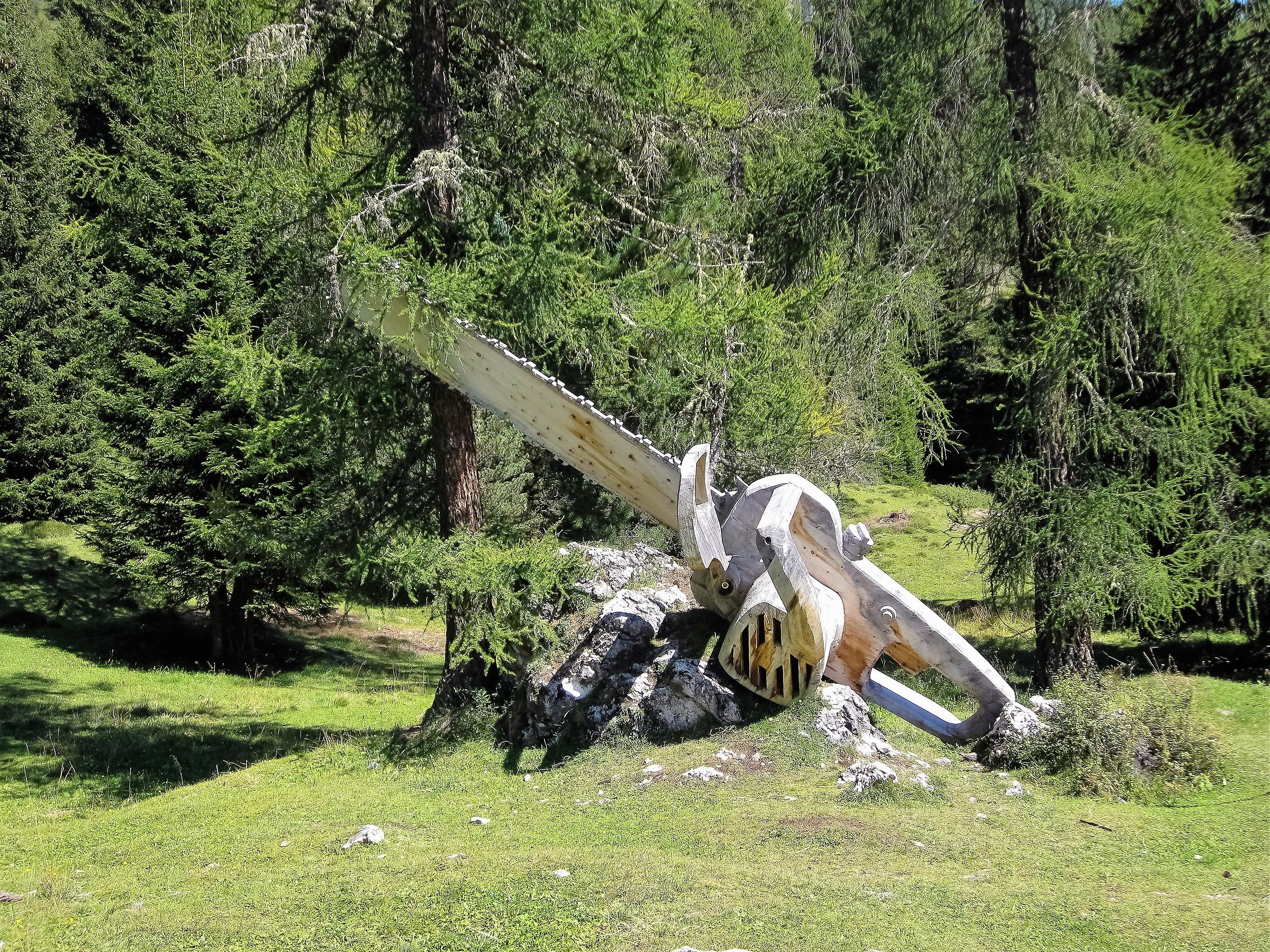 For a big tree it takes a great chainsaw.