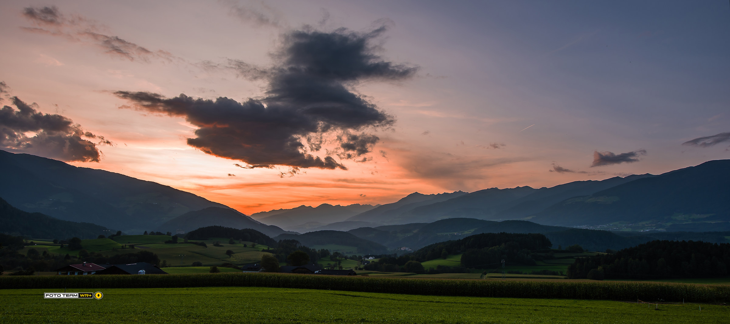 Sunset in Val Pusteria