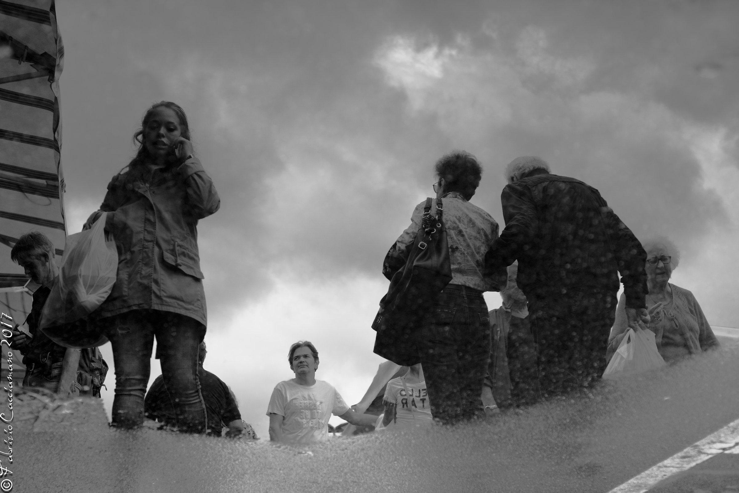 The mirror on the asphalt