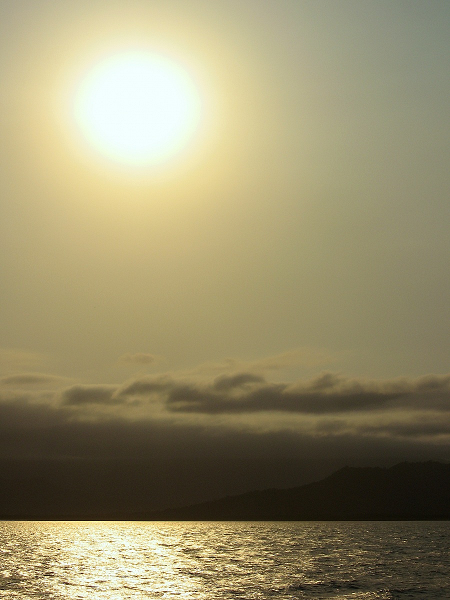 The dark side of the sunset