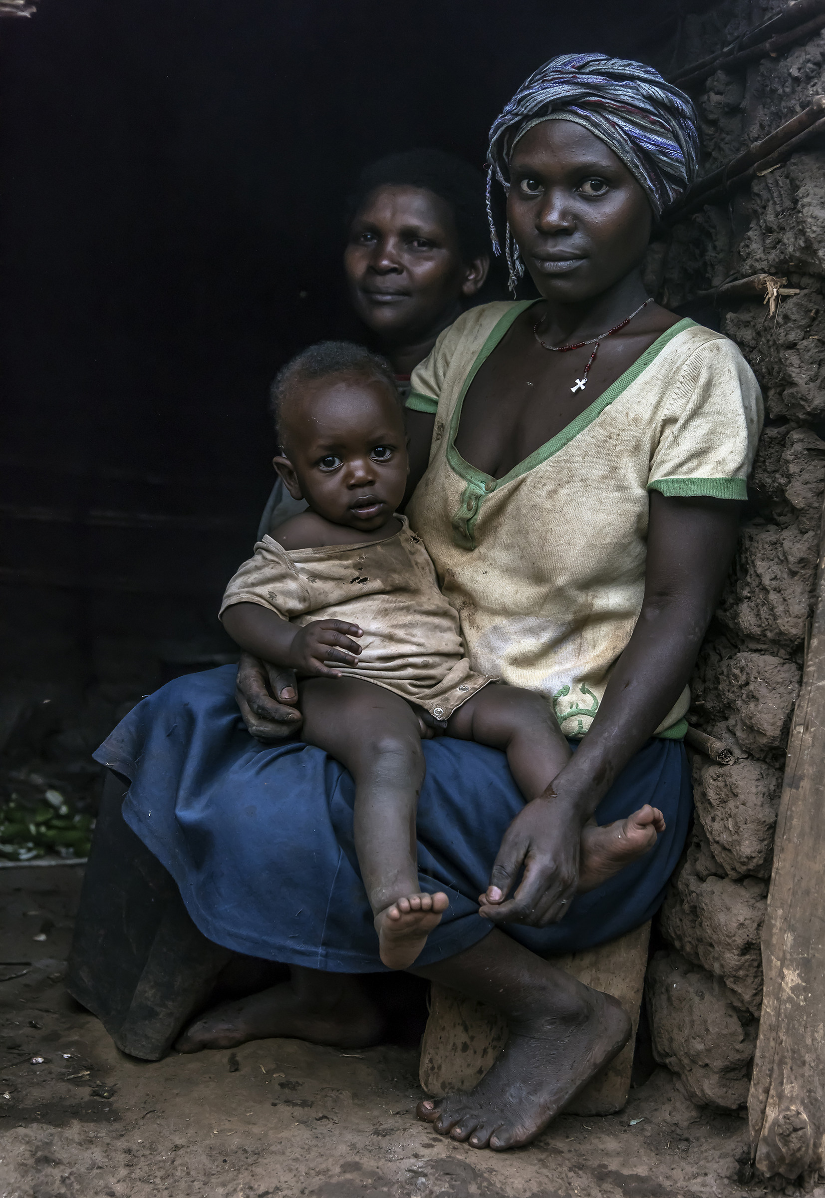 In una capanna rurale