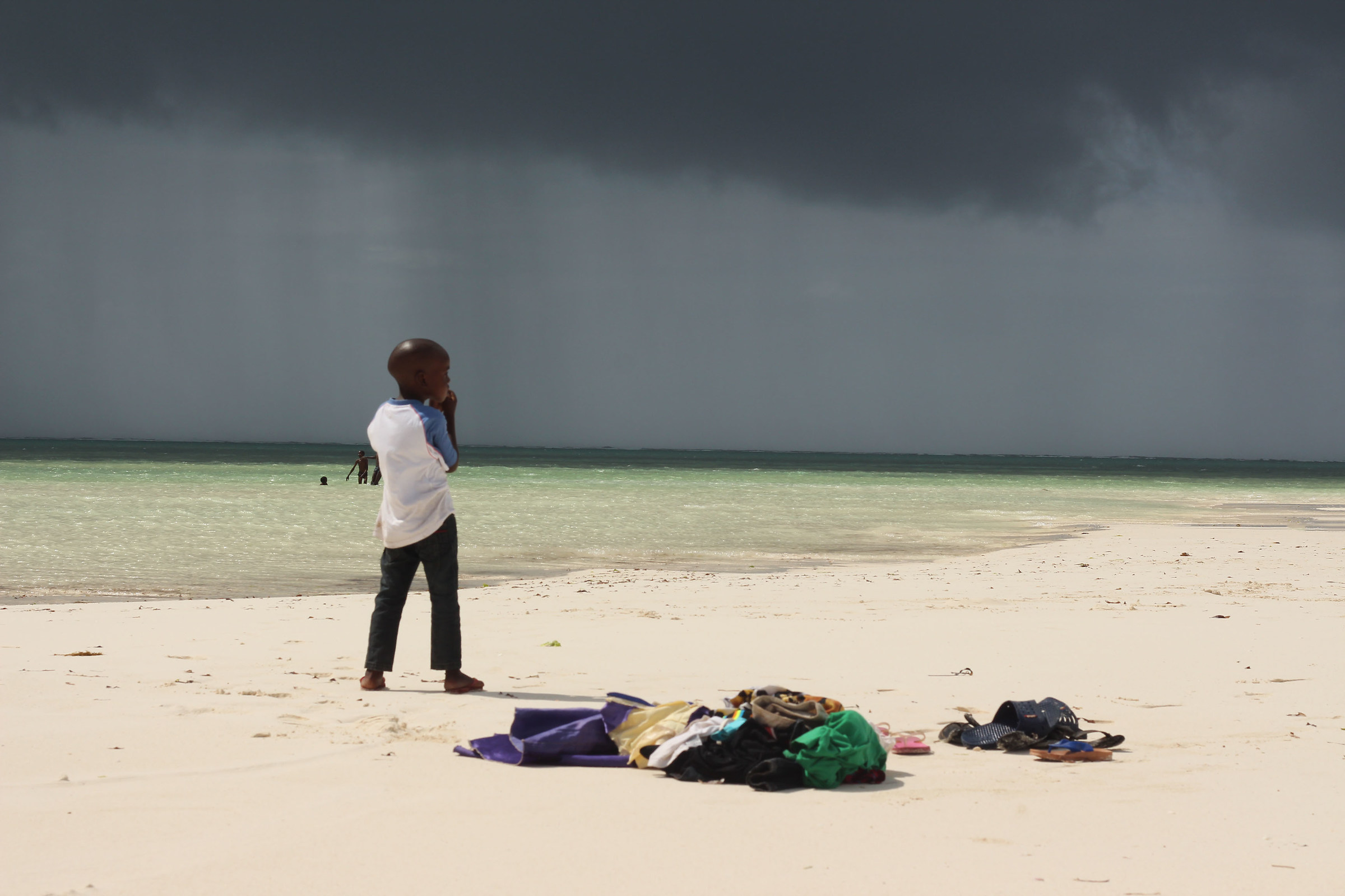 Children on the beach
