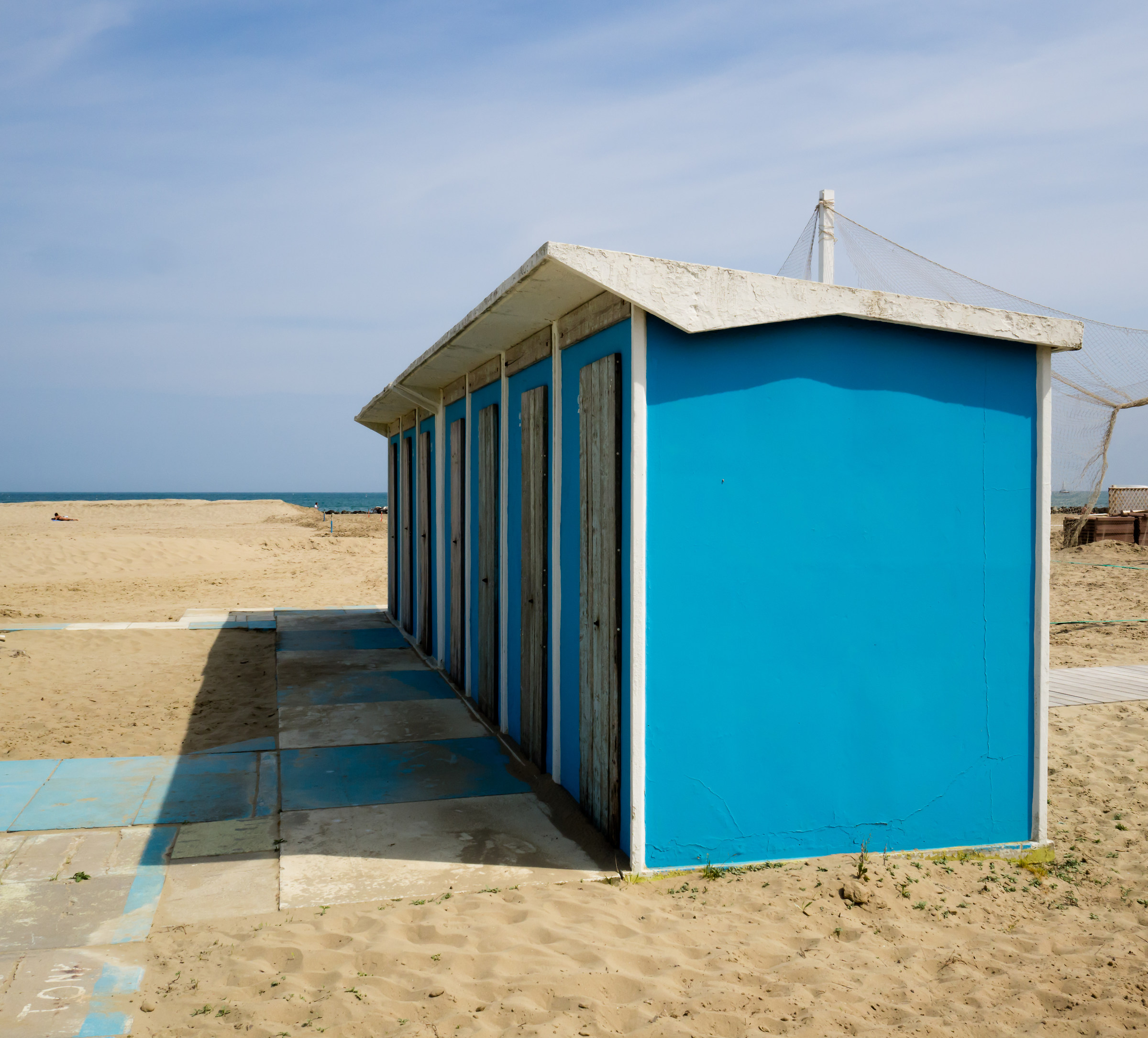 rimini spiaggia, scorcio