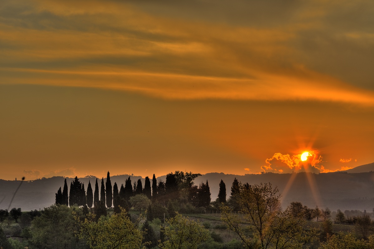 L'alba in Val di Chiana