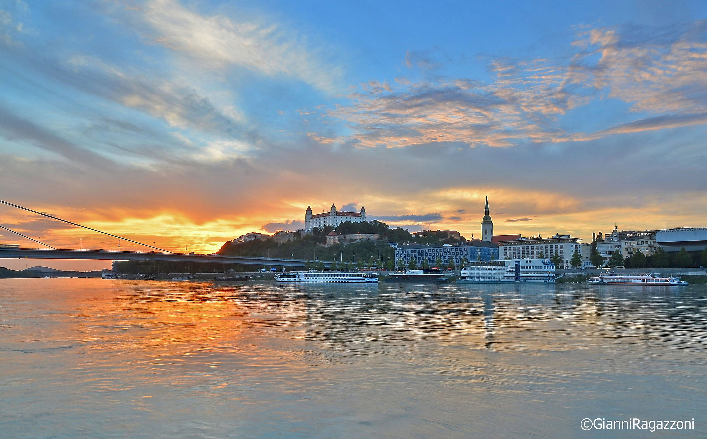 Sunset in Bratislava