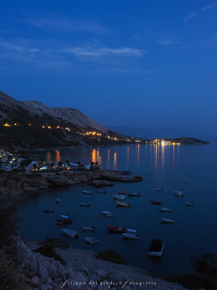 it's evening at Stara Baska