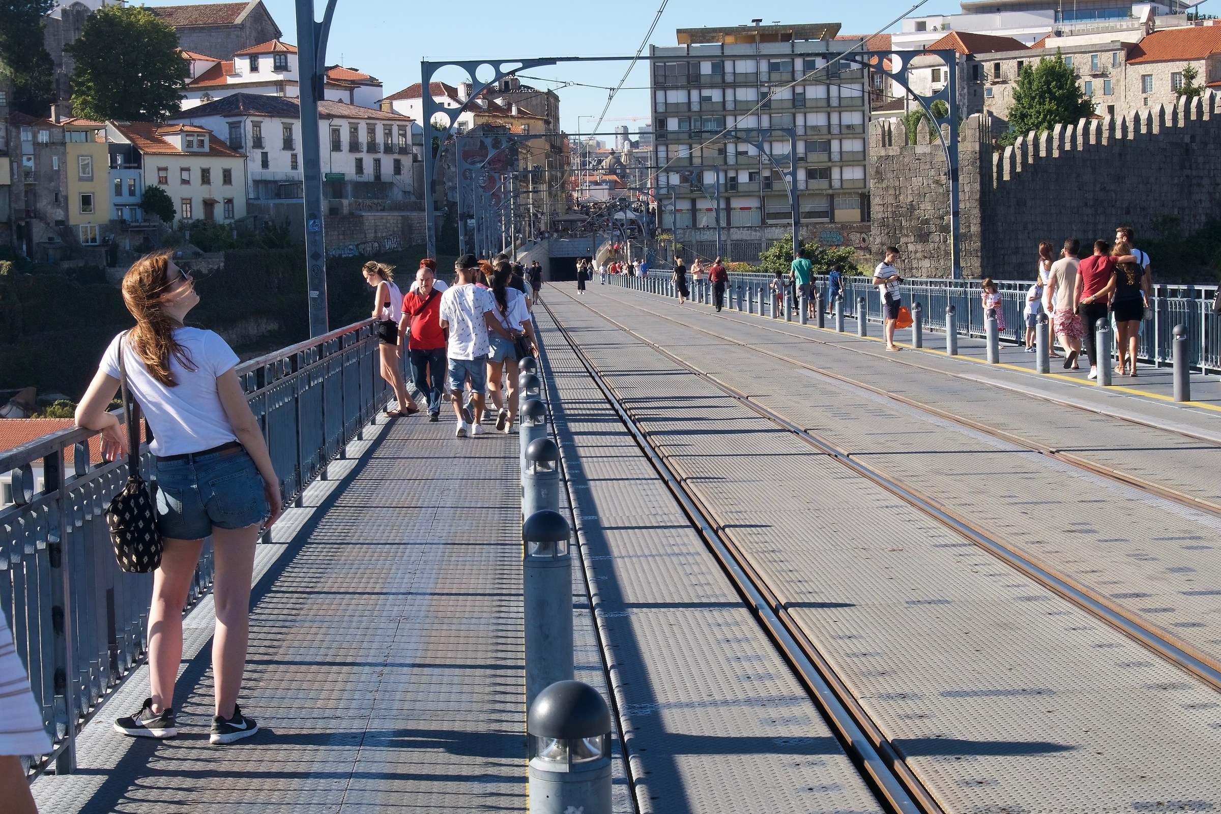 Who looks up and down looking