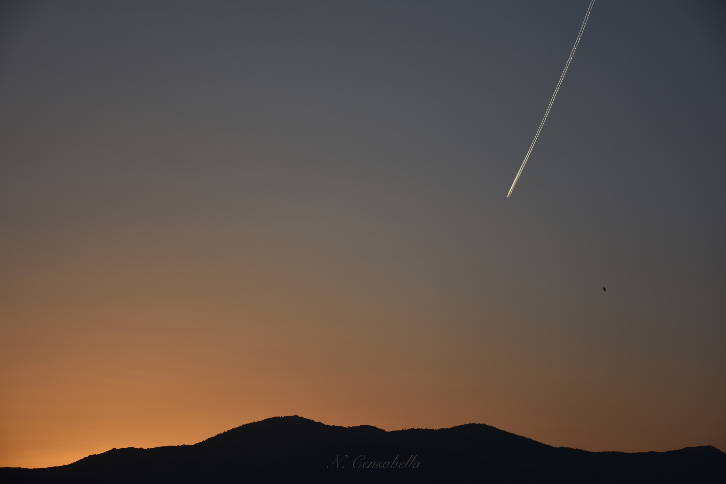 Red in the evening ...