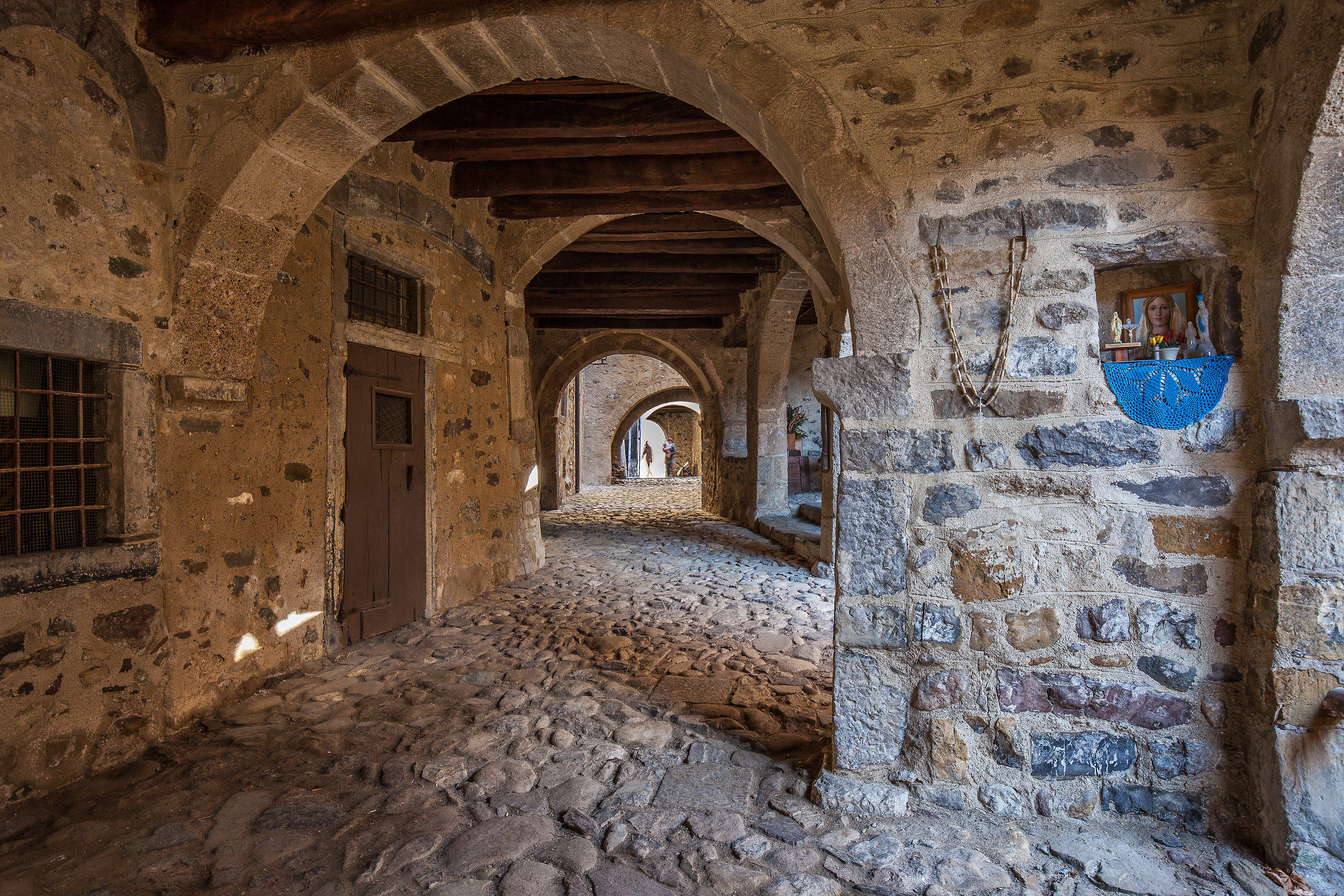 It's hard with the stroller.