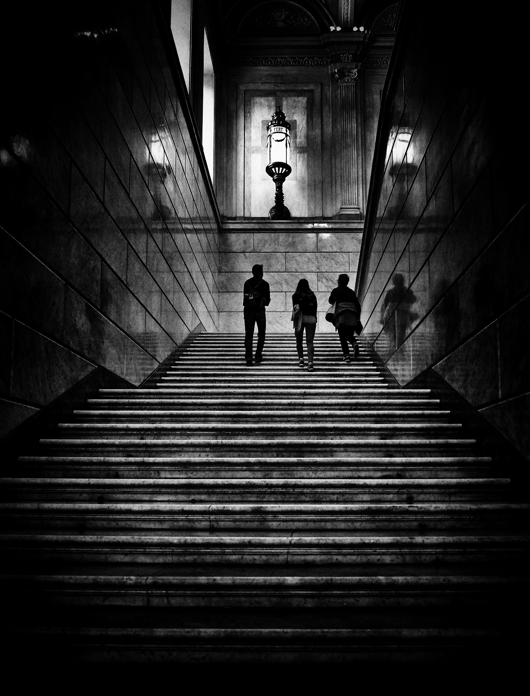 the ladder, the light