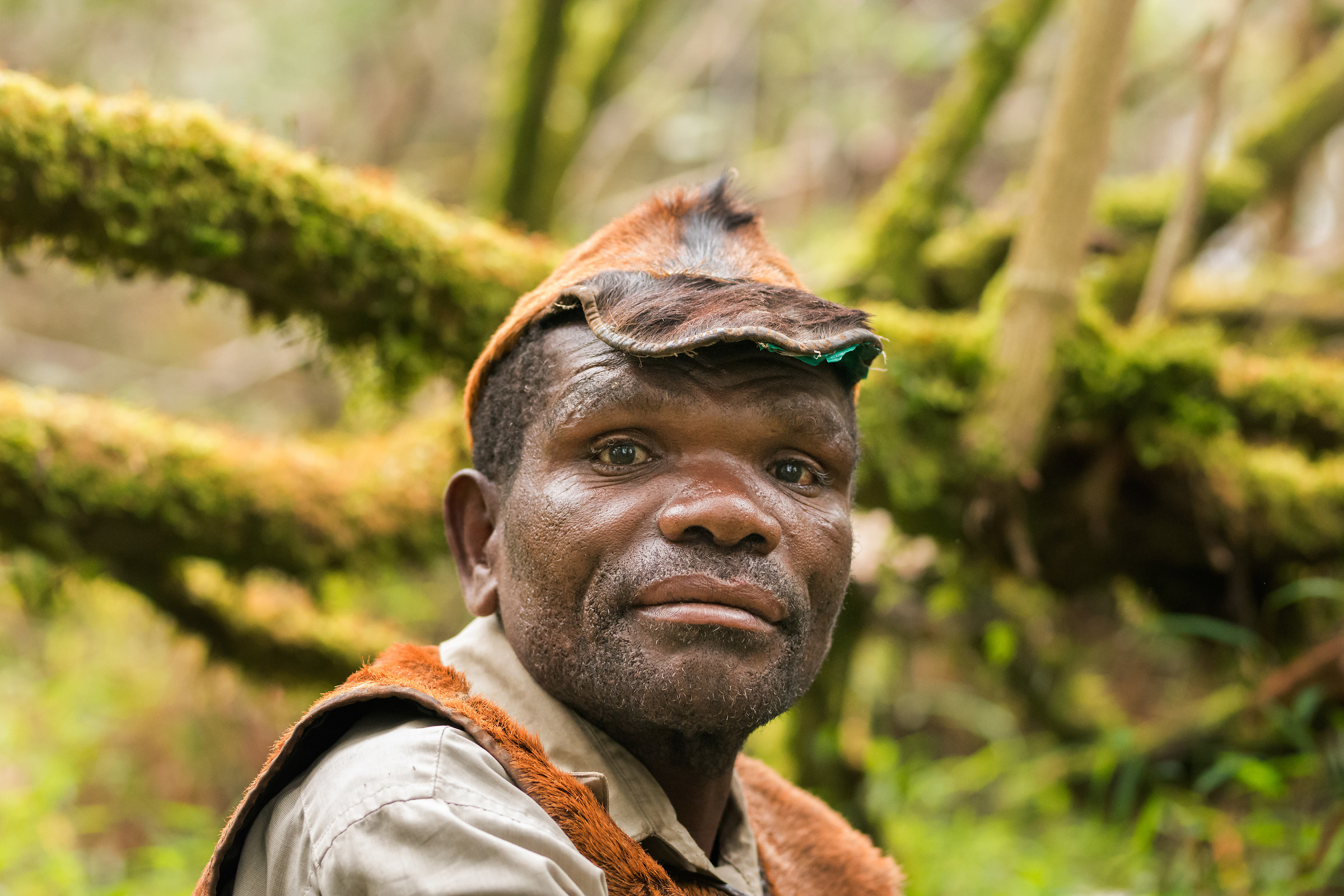 Batwa man,Uganda.