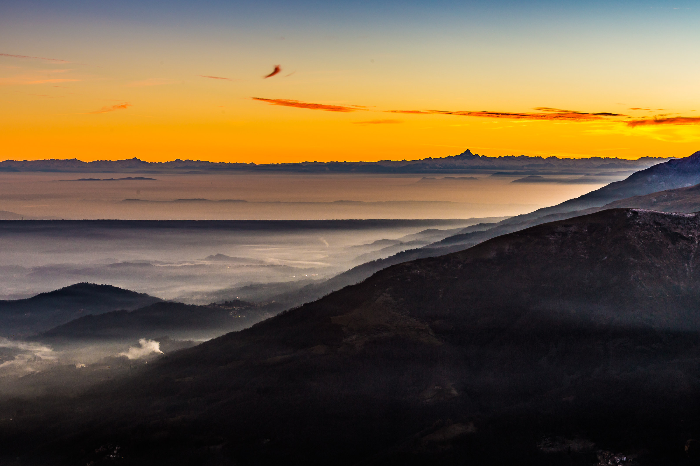 Tramonto al Monticchio, Biella