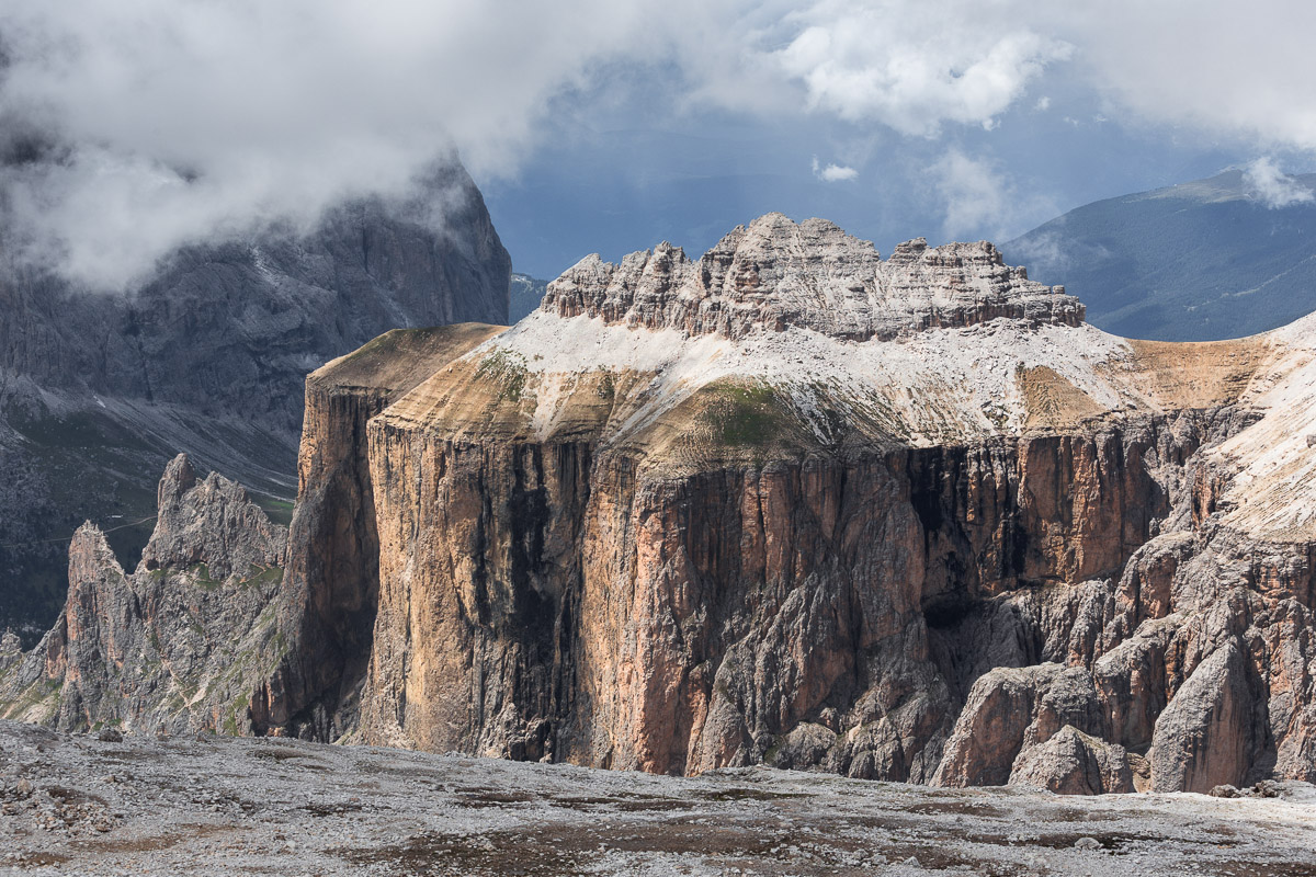 The Sella Group from Sass Pordoi ...