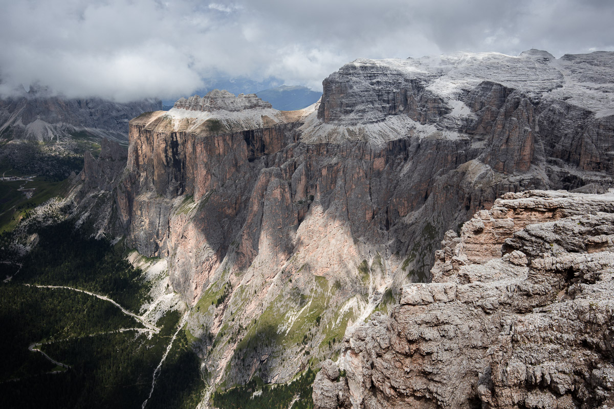 The Sella Group from Sass Pordoi ...