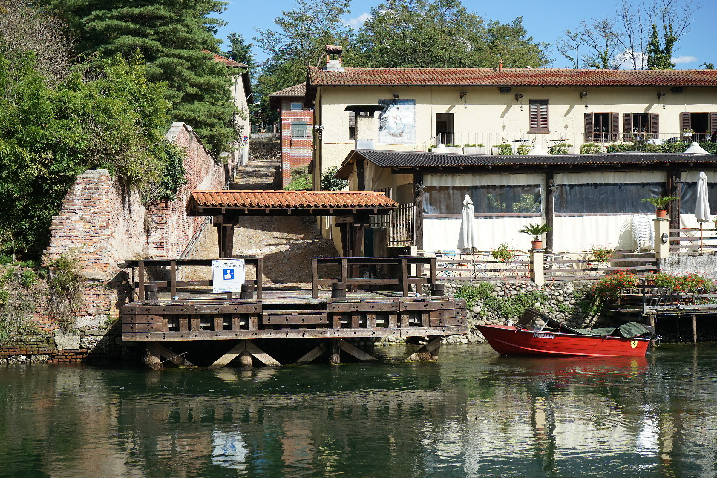 The port of Castelletto di Cuggiono (me) for trips
