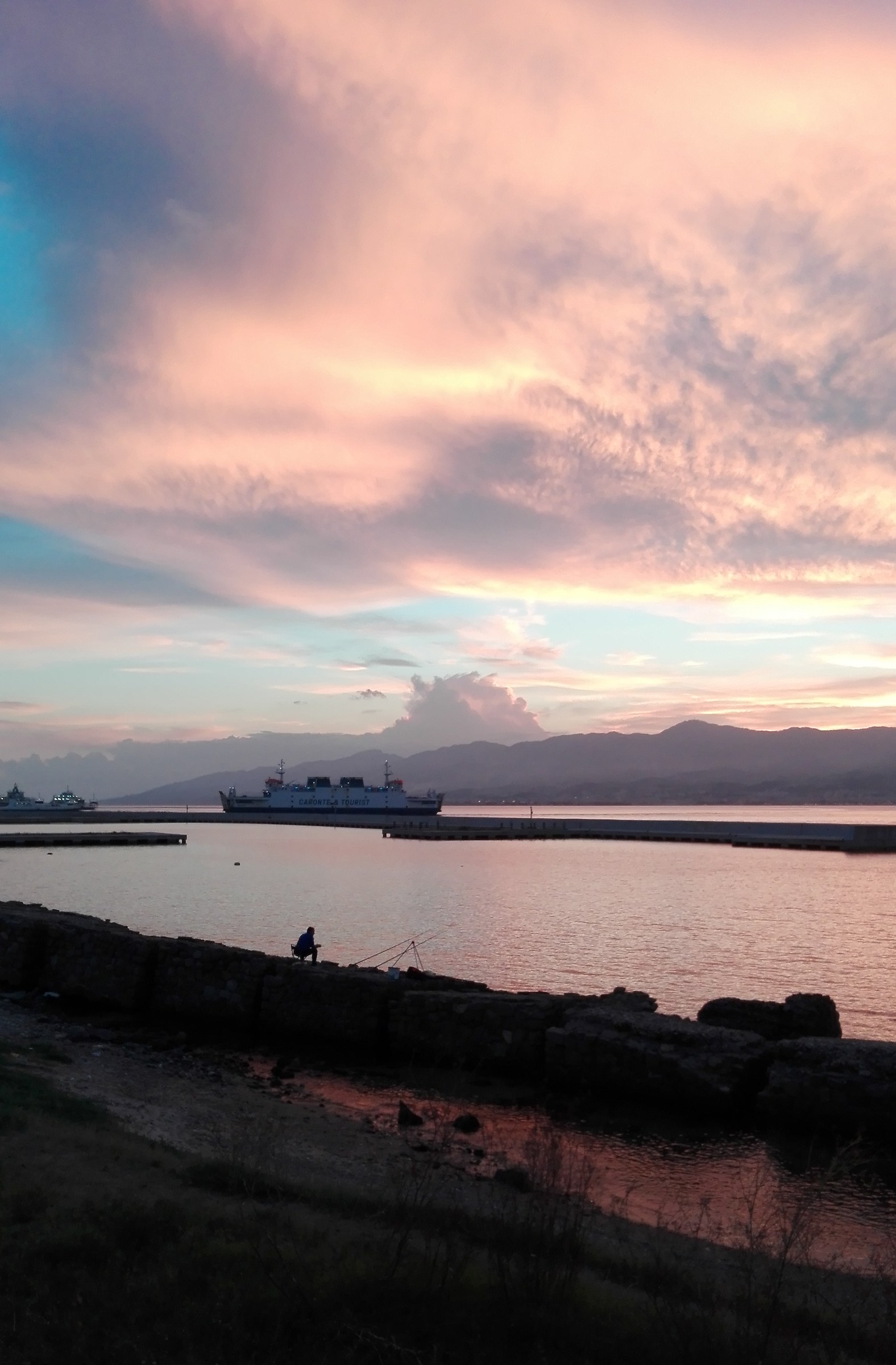 Sunset over the narrow