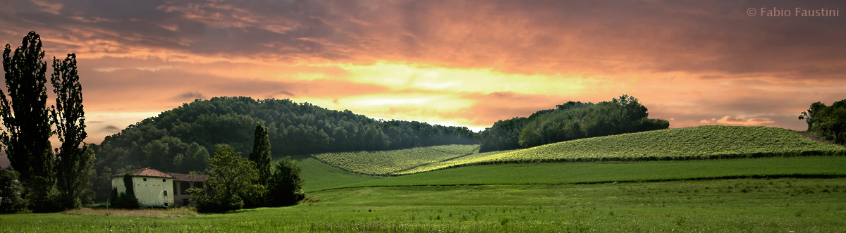 Tramonto nelle Langhe