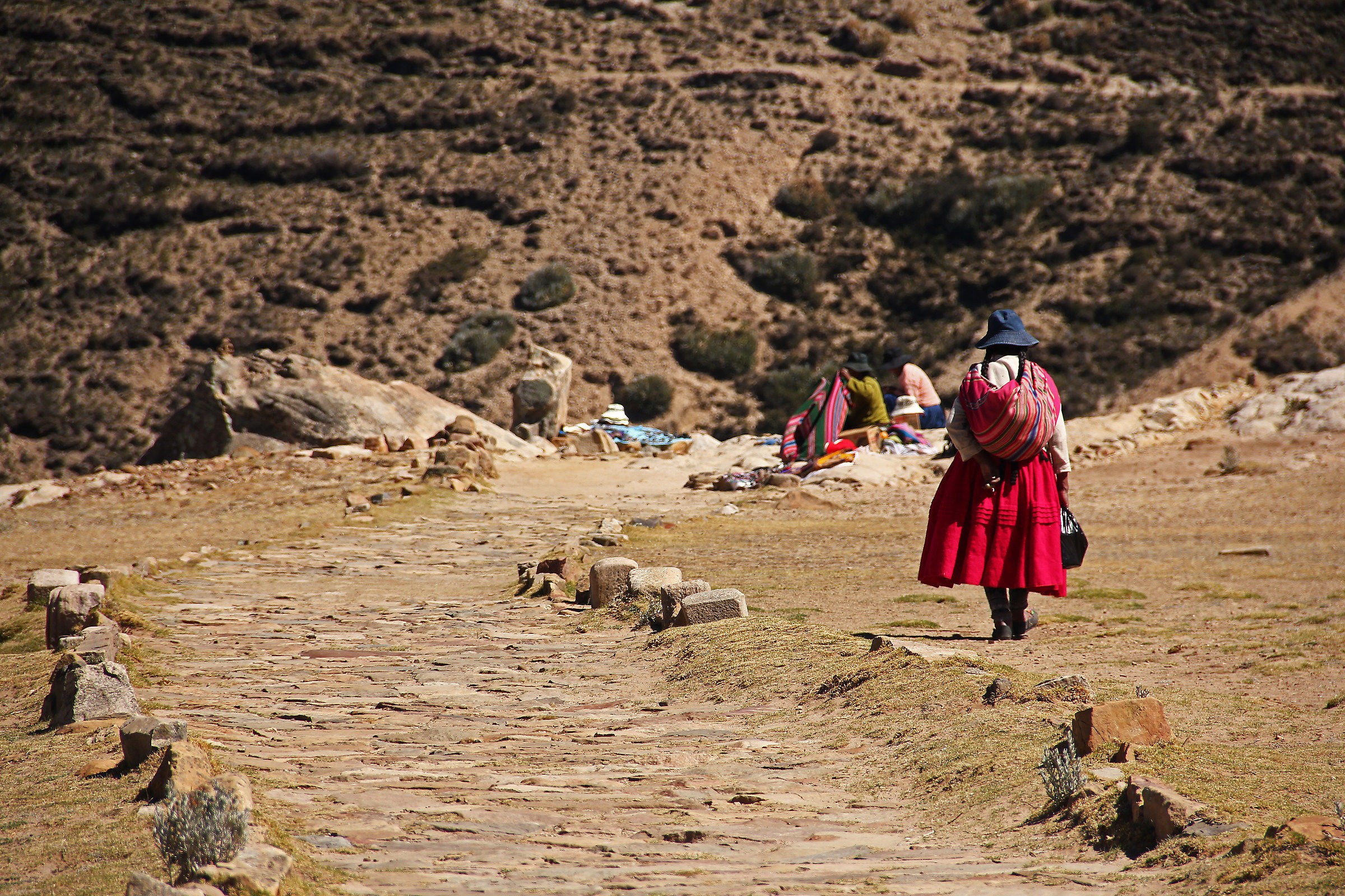 In cammino, Isla del Sol (Lago Titicaca)
