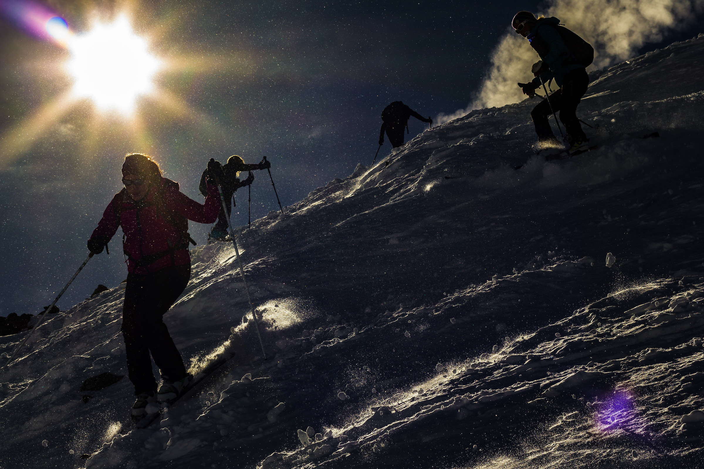 Si inizia a scendere, Cima di Entrelore