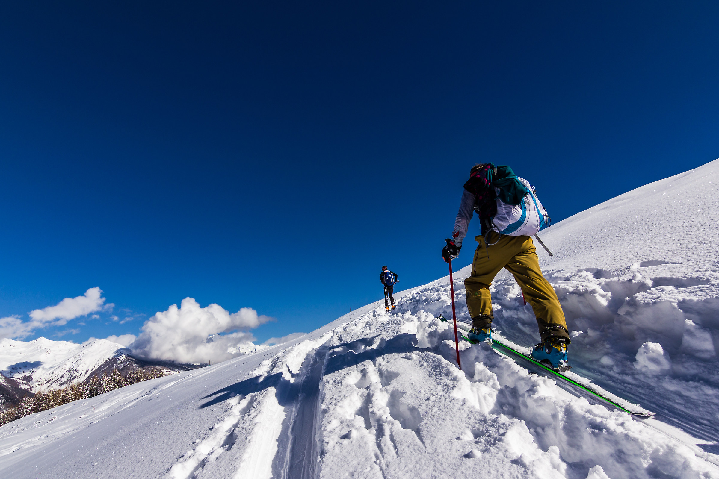 Slancio in salita, Pointe de la Pierre