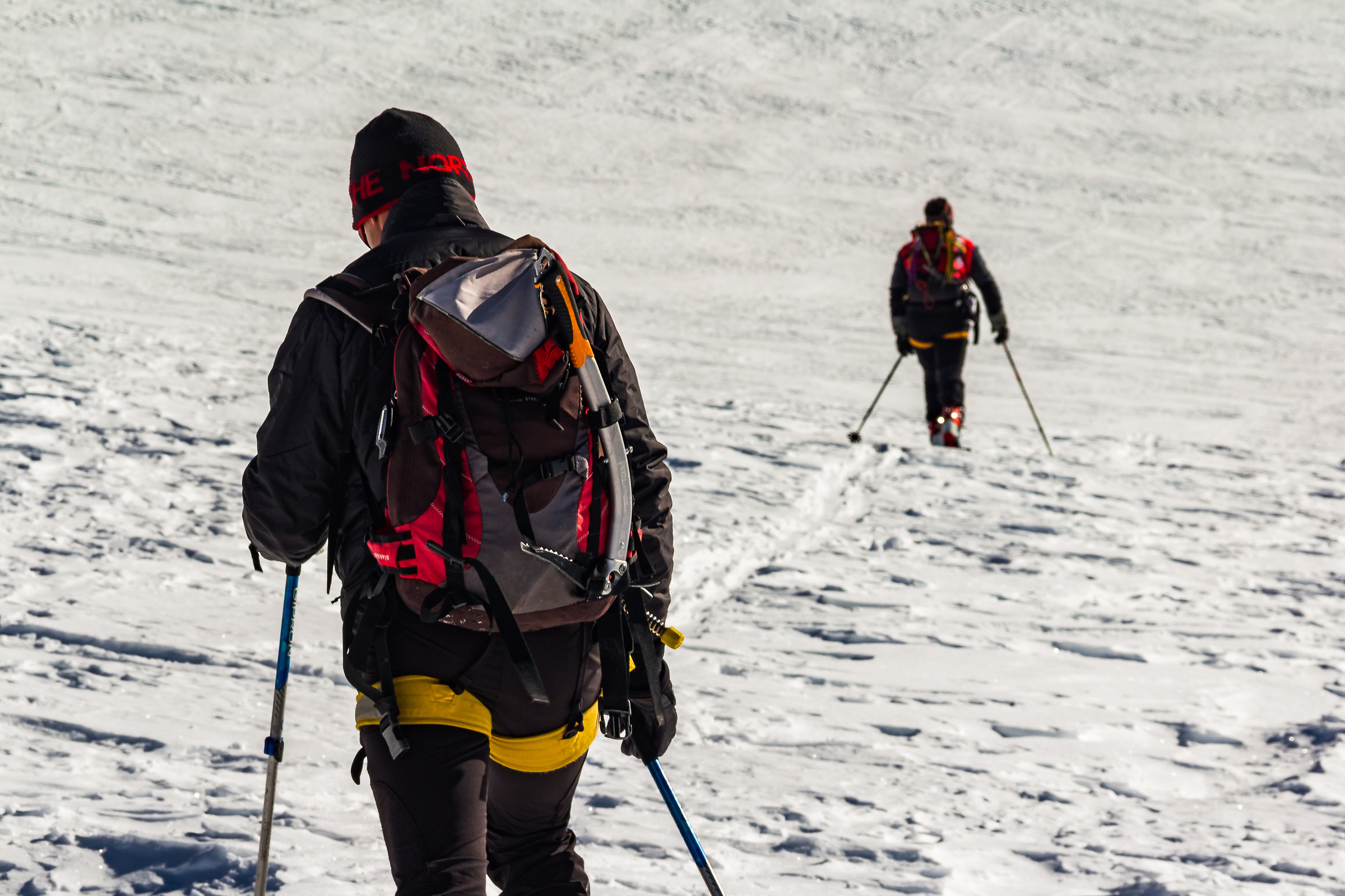Inizia il ghiacciaio, Breithorn centrale