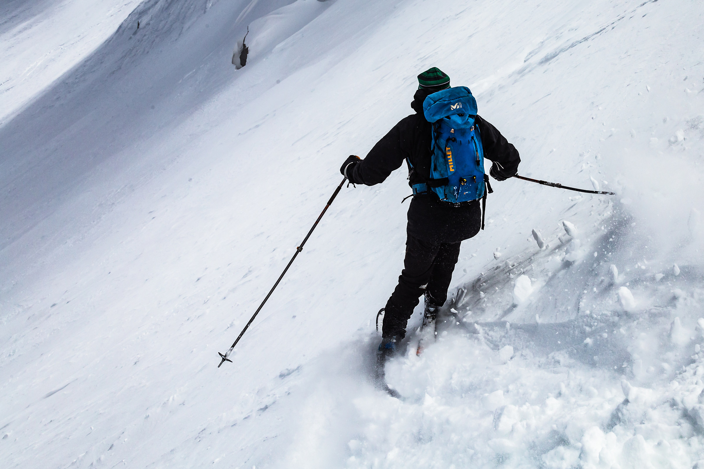 Inizio della discesa, Grand Etret