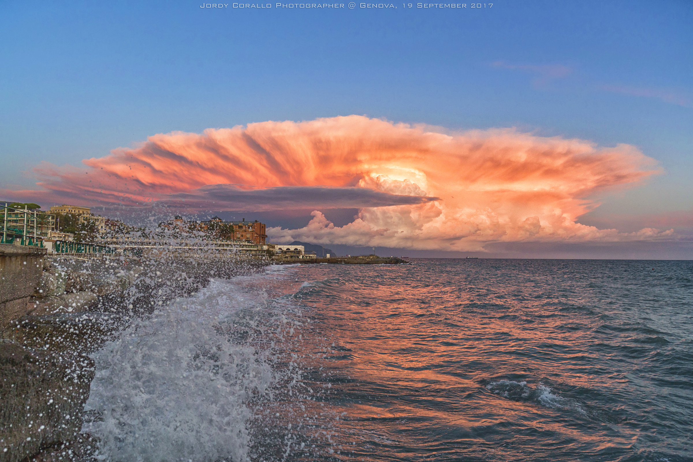 Genoa, sunset 19 September 2017
