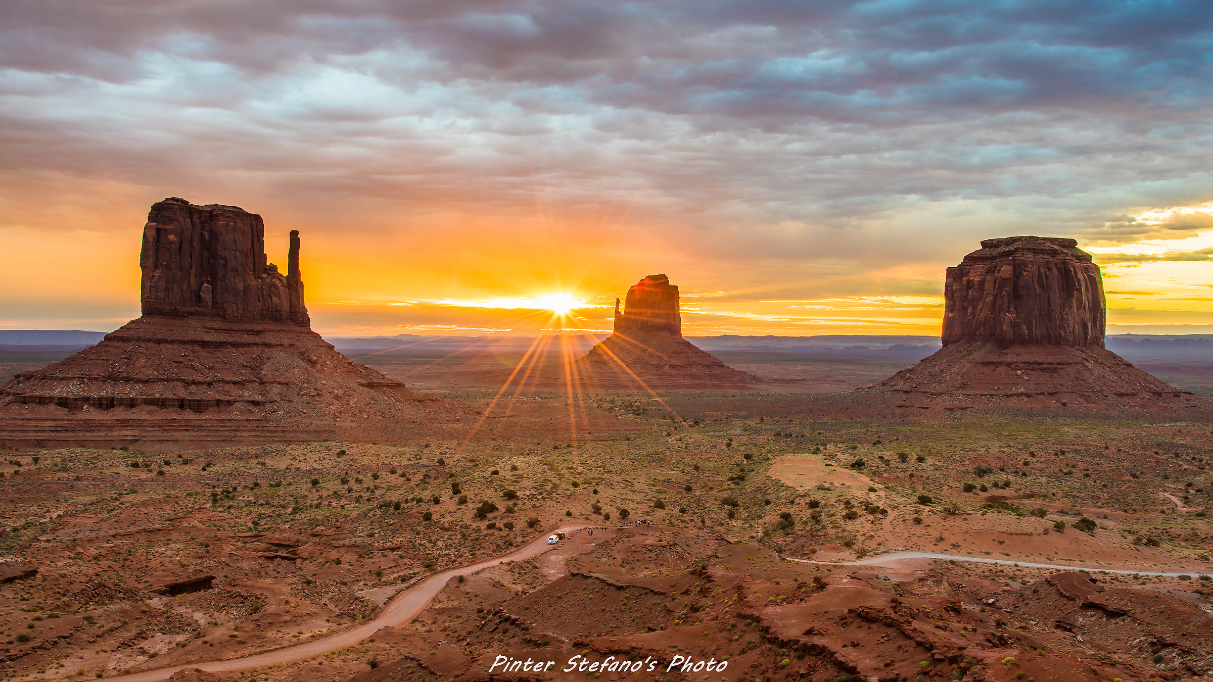 sunrise, monument valley