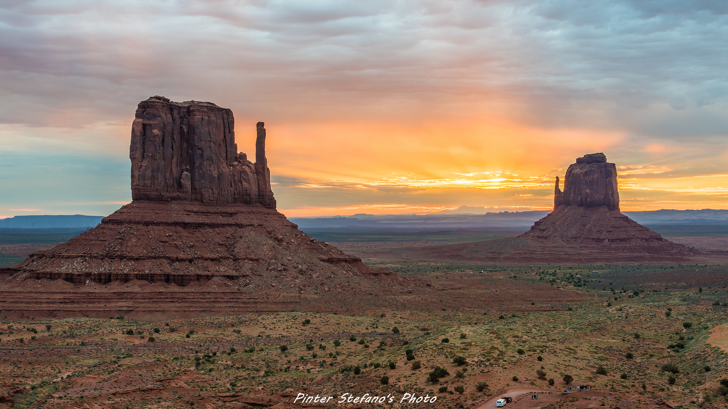 sunrise, monument valley