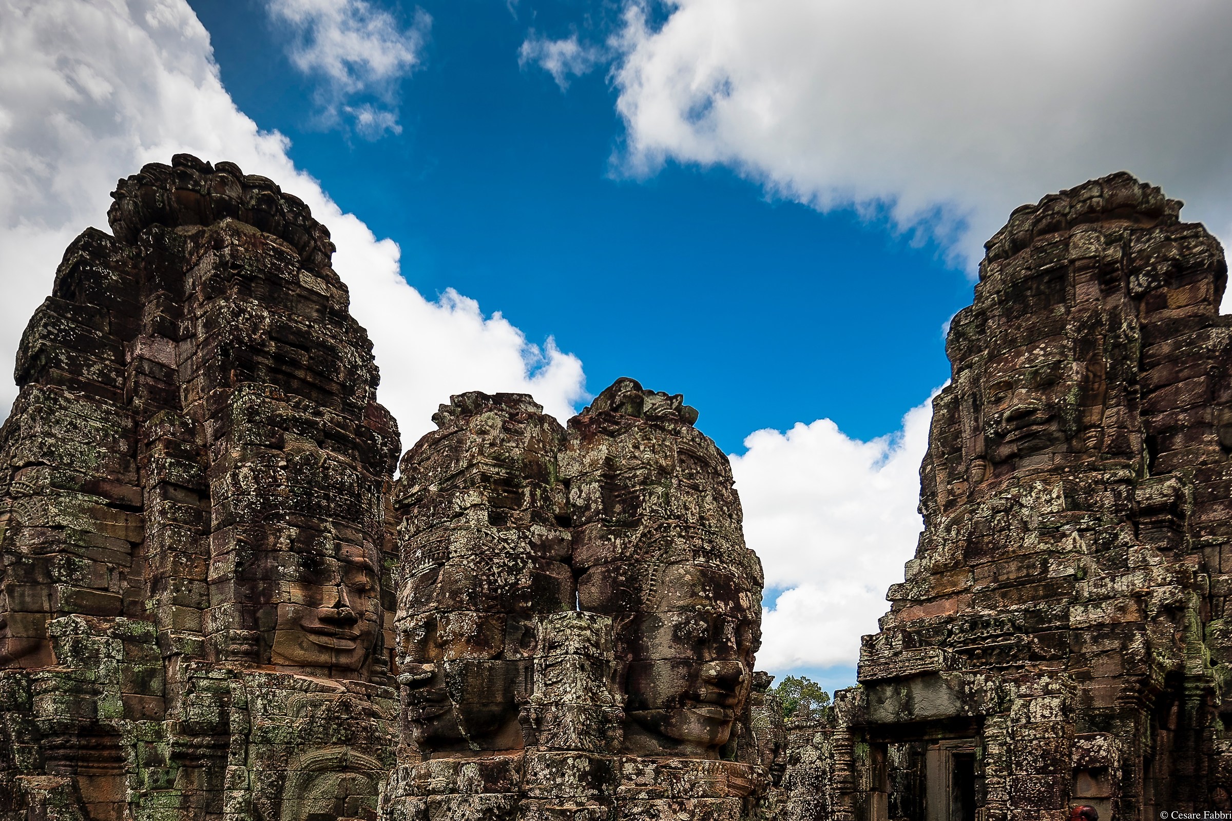 Tempio Bayon (Cambogia) - Facce di Buddha nella roccia