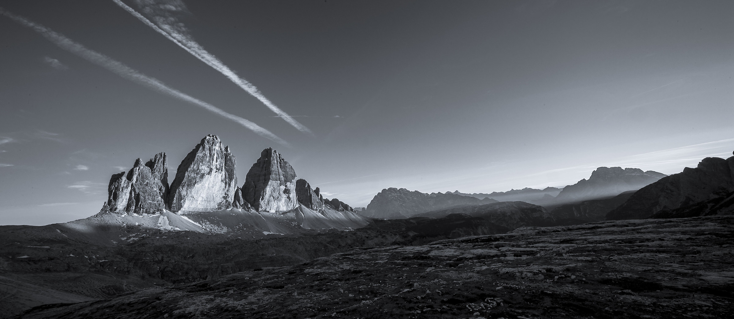 Three Peaks B & W