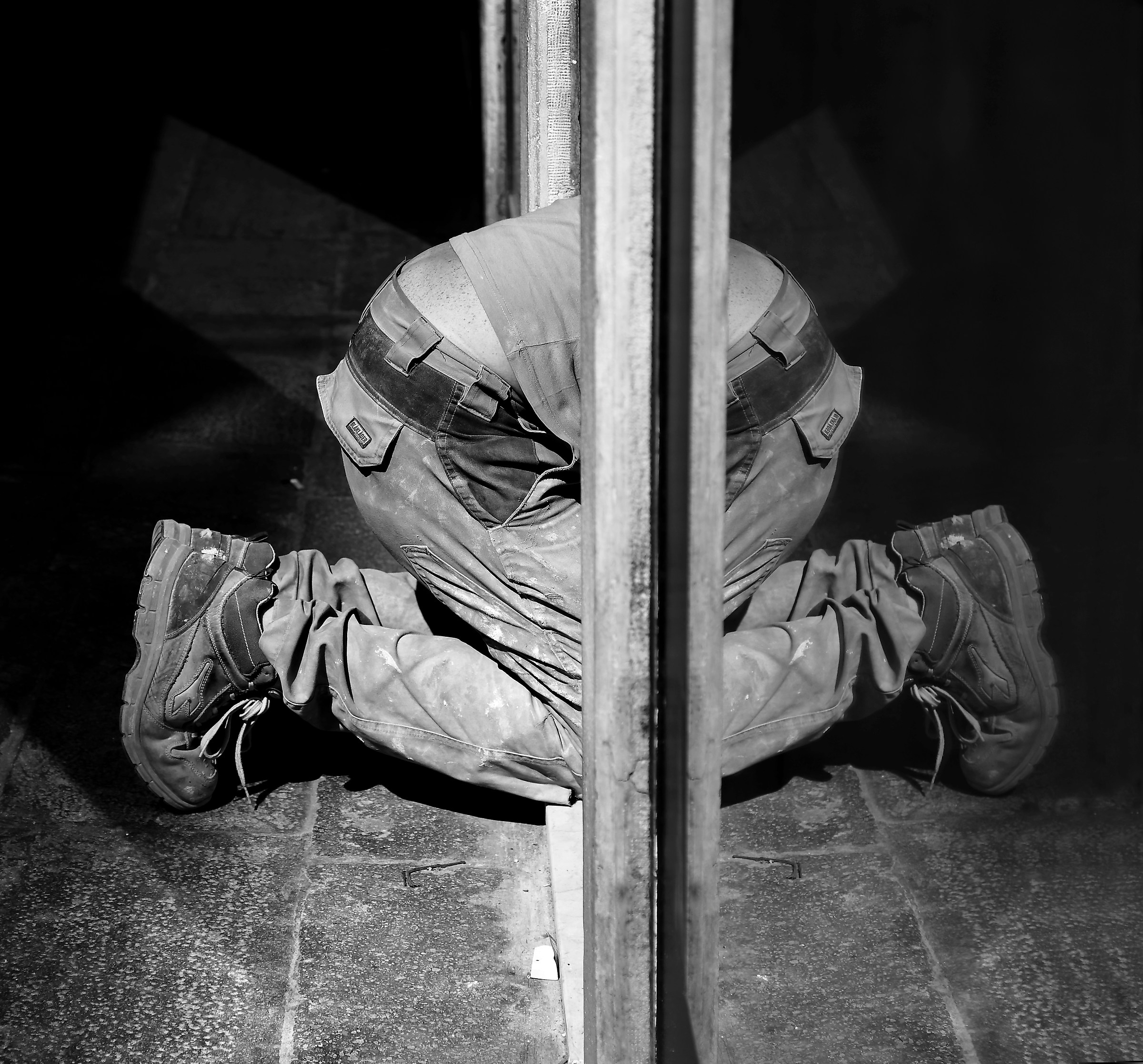 I got caught in my reflection!