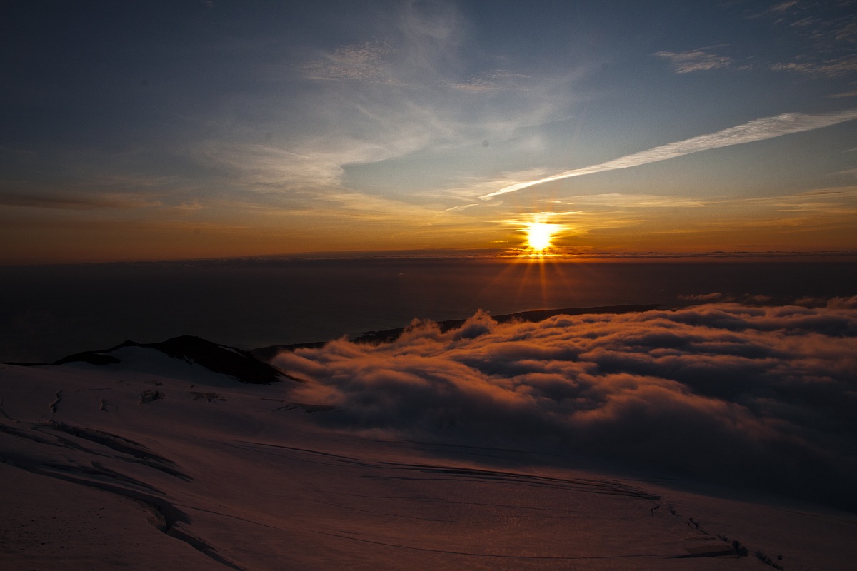 Tramonto sul Vatnaj?kull