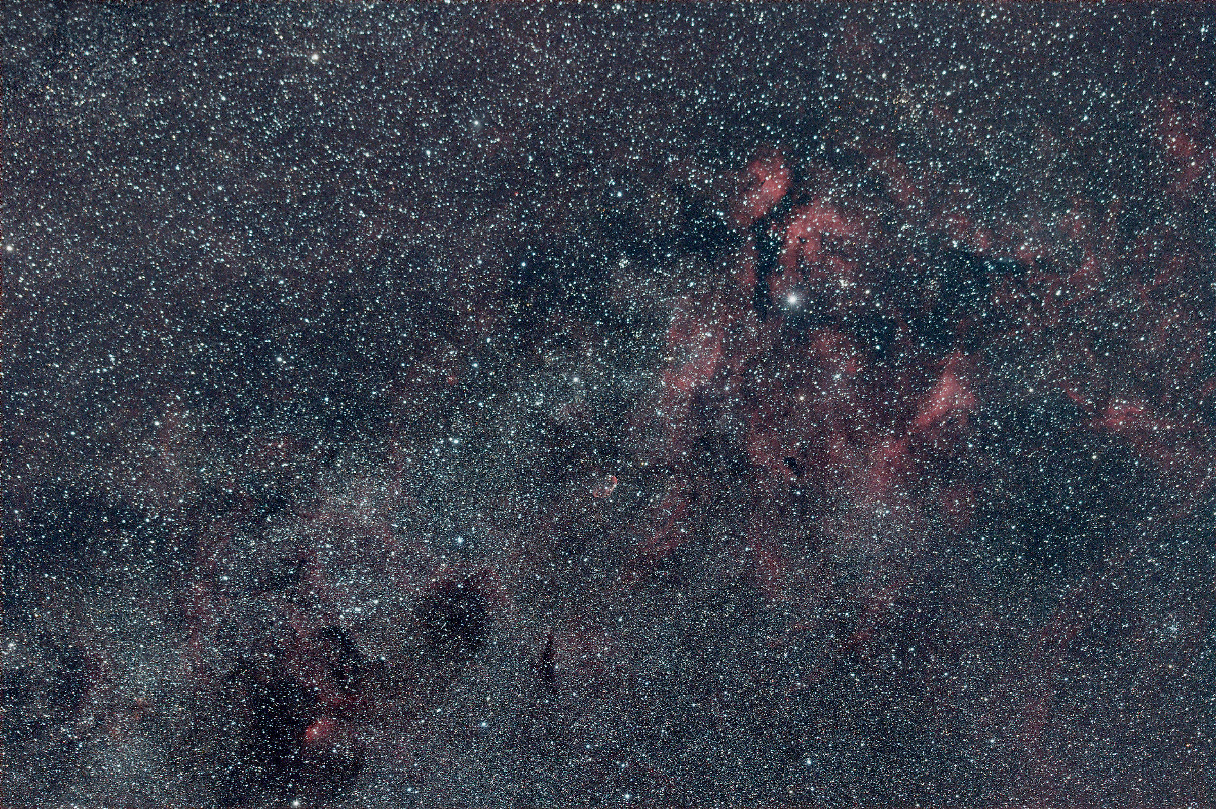 Widespread nebulosity around the Gamma Cygnus star