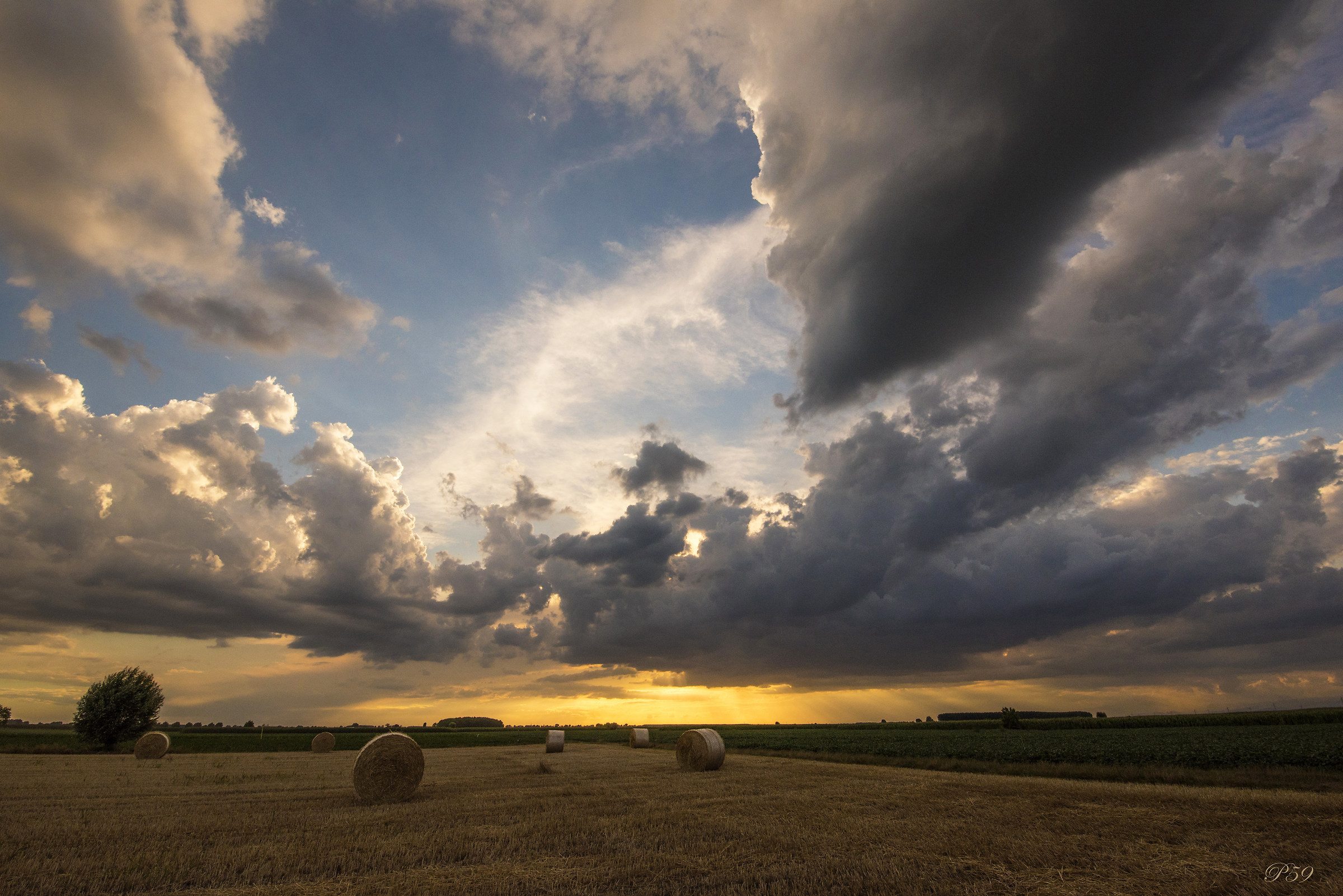Tramonto in campagna