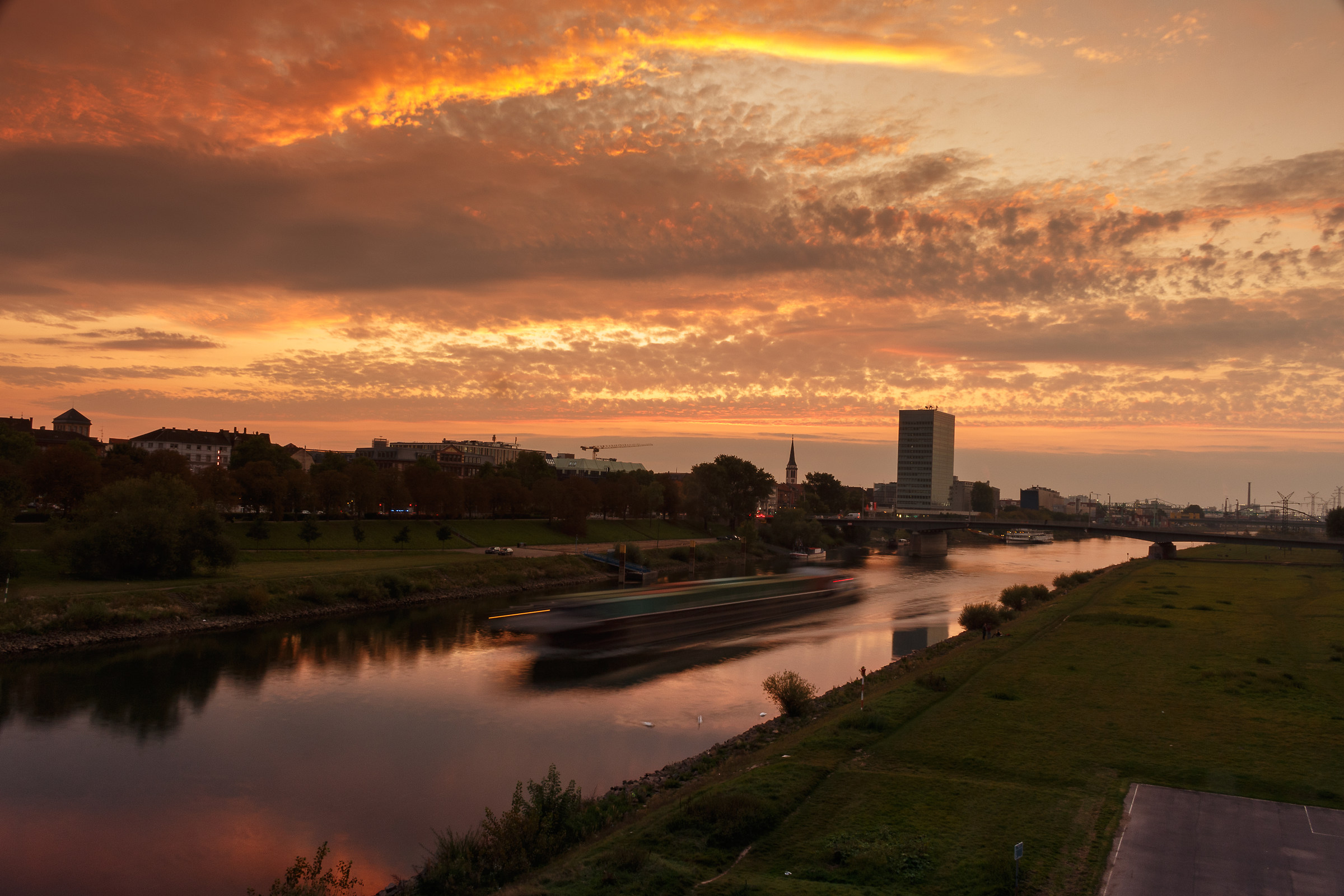 Fiume Neckar - Mannheim (Germany)