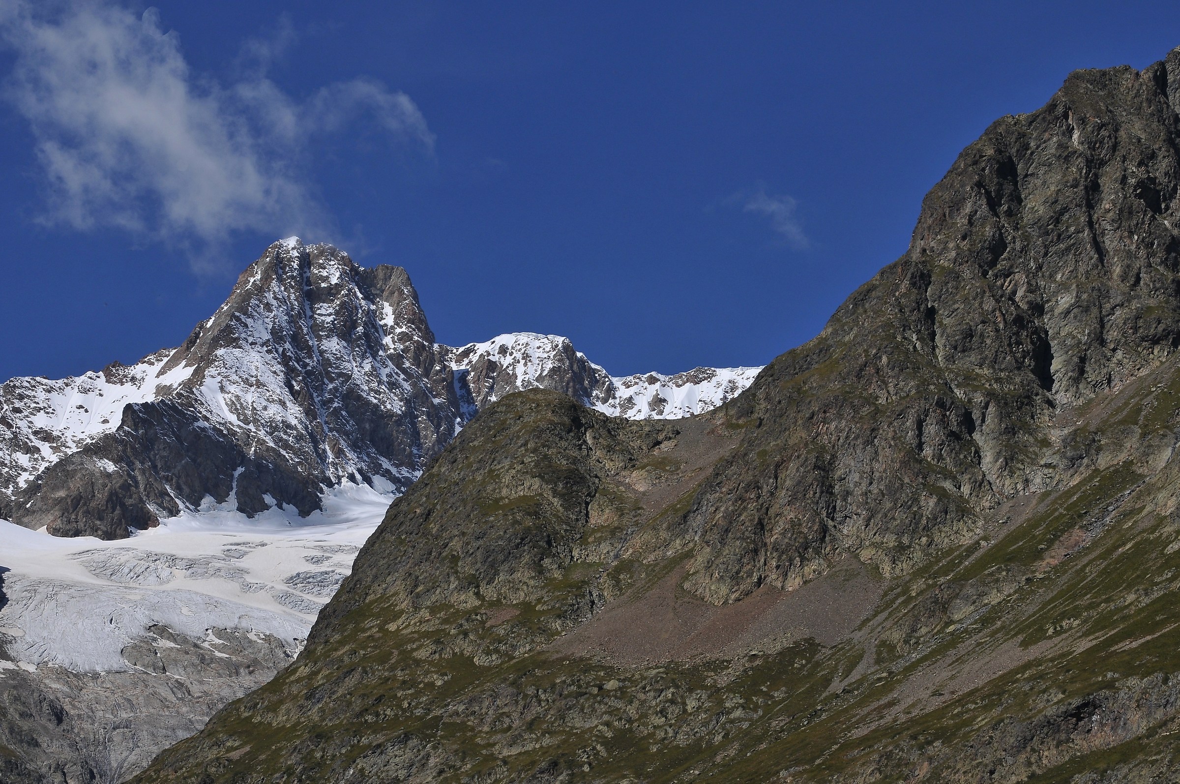 On the slopes of Val Veny