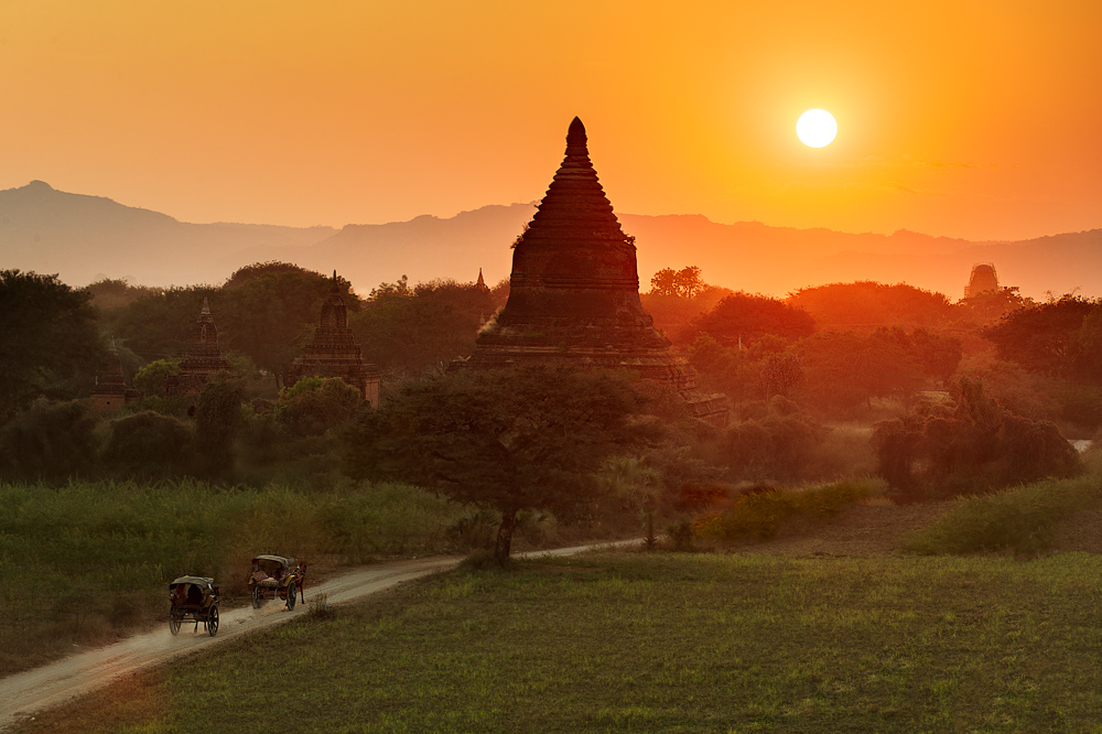 Sunset in Bagan