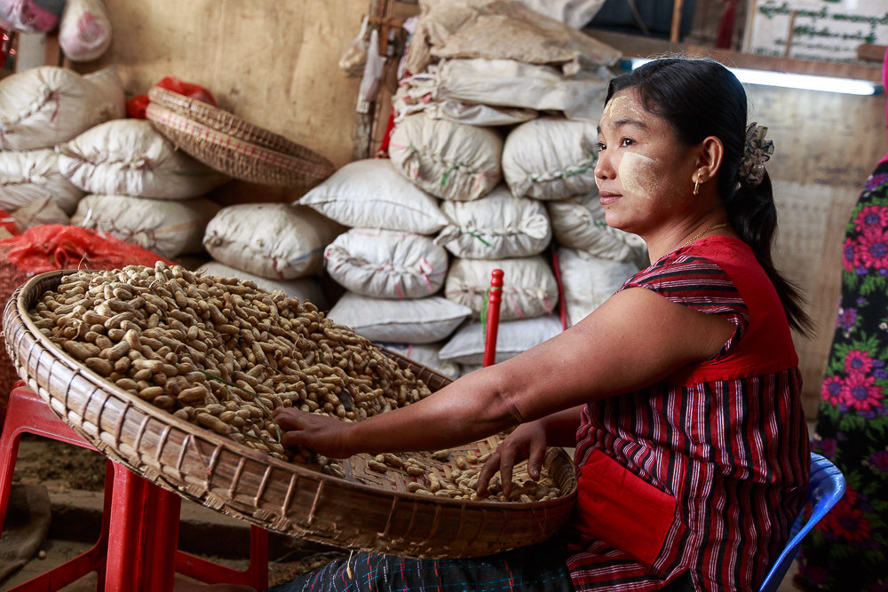 Al mercato di Rangoon