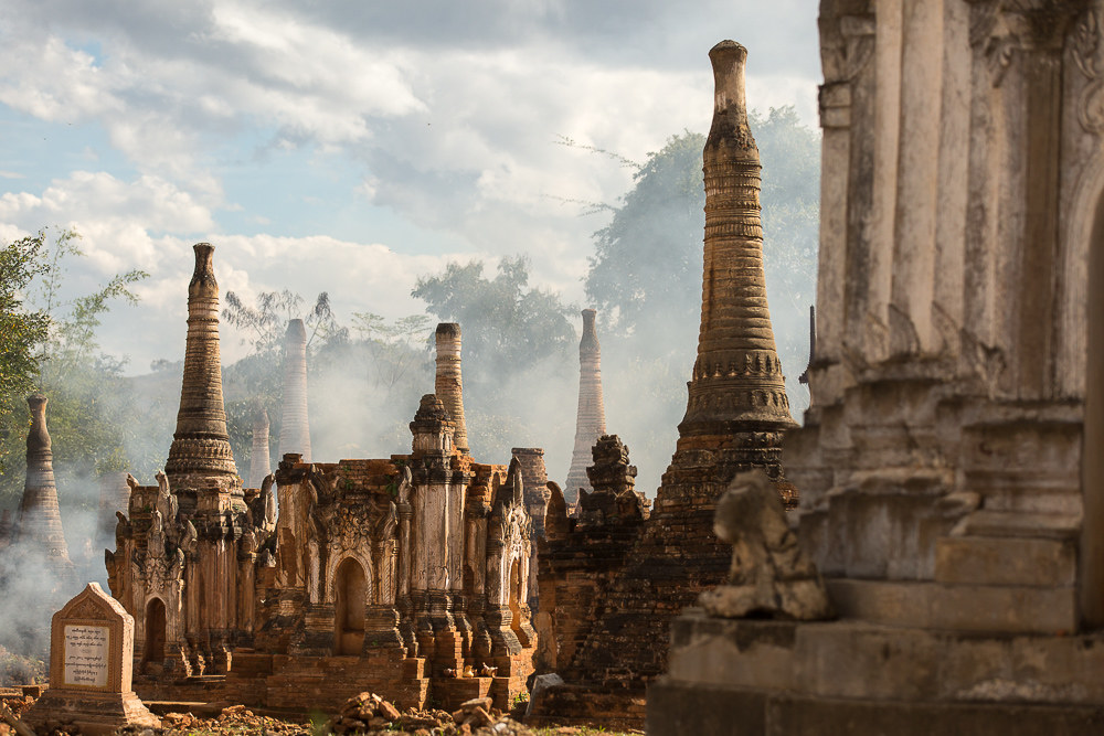 Le rovine al lago Inle