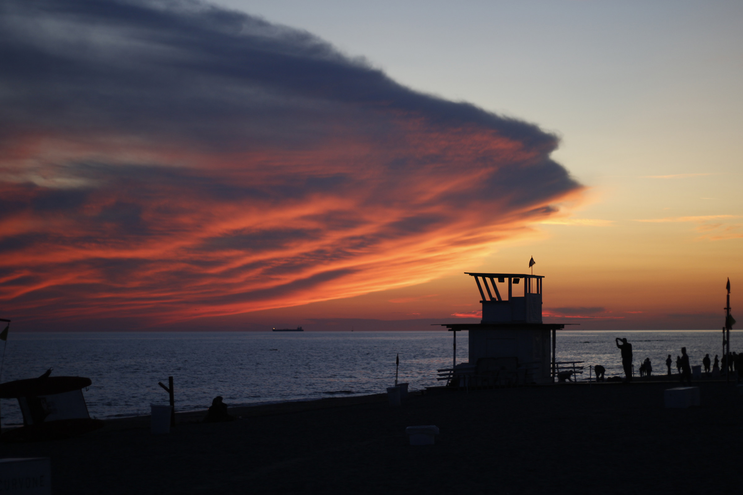 Red in the evening ...