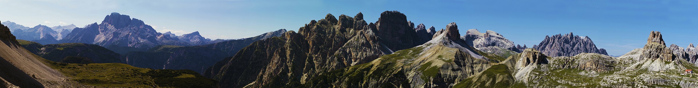 With panoramic views of refuge Locatelli