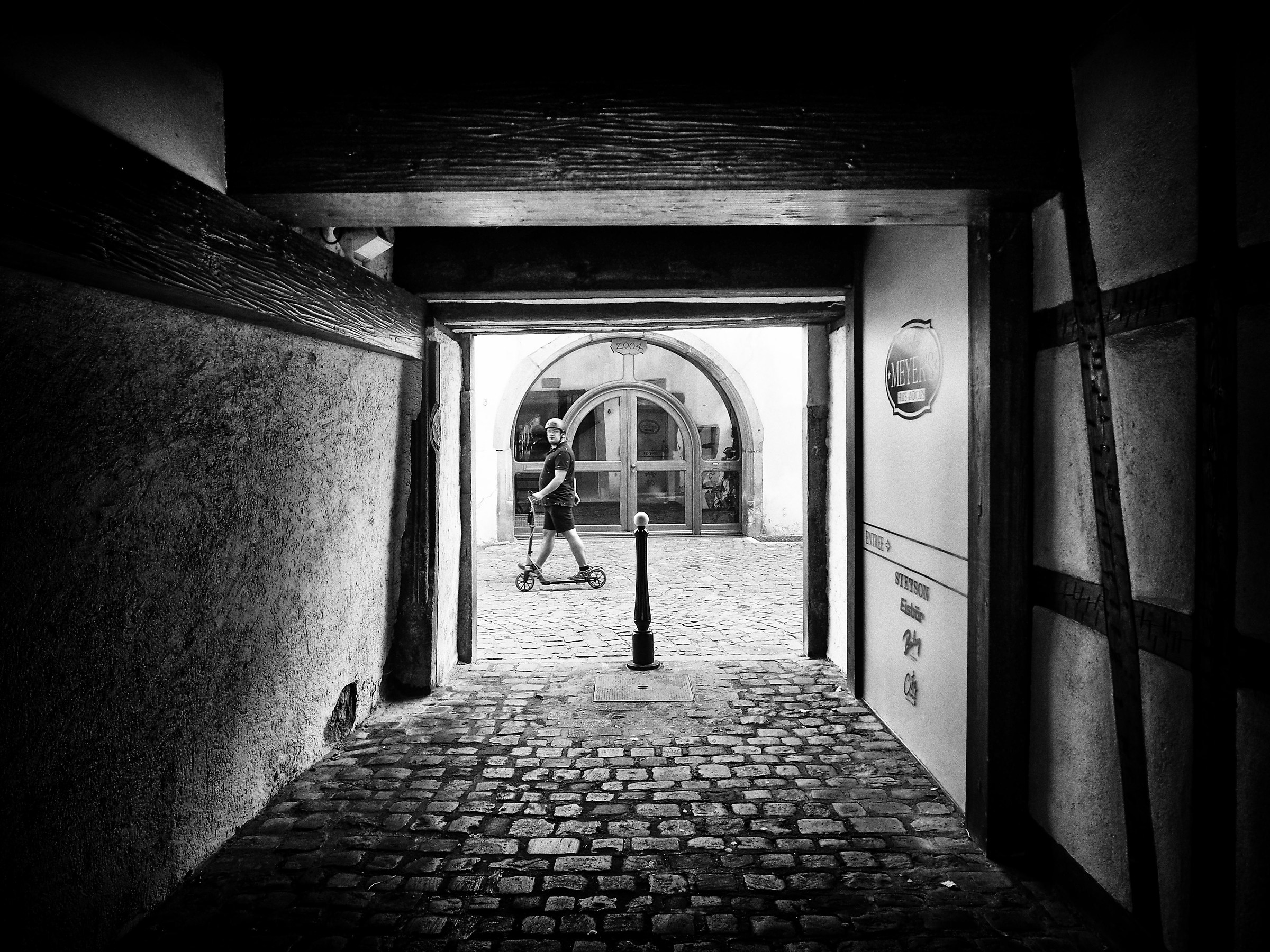 lighted lights and well-fitted helmet