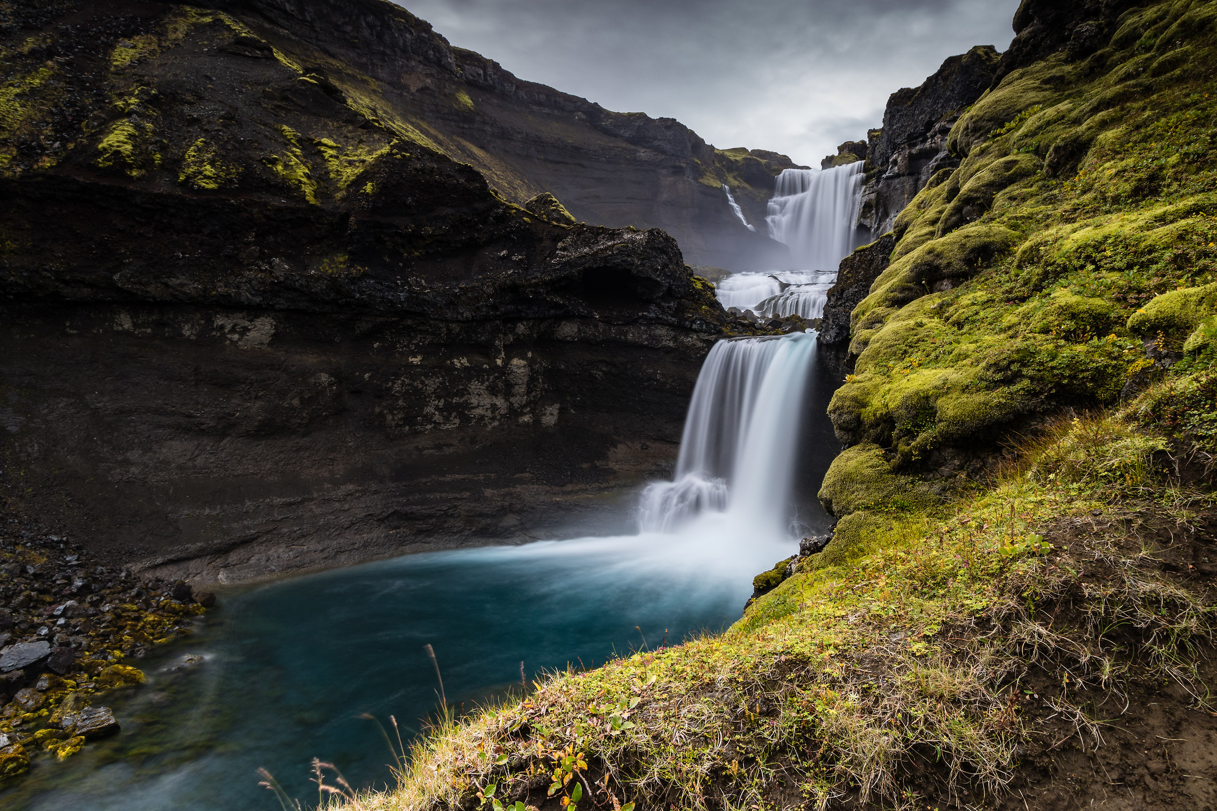 Ofaerufoss waterfall in Iceland