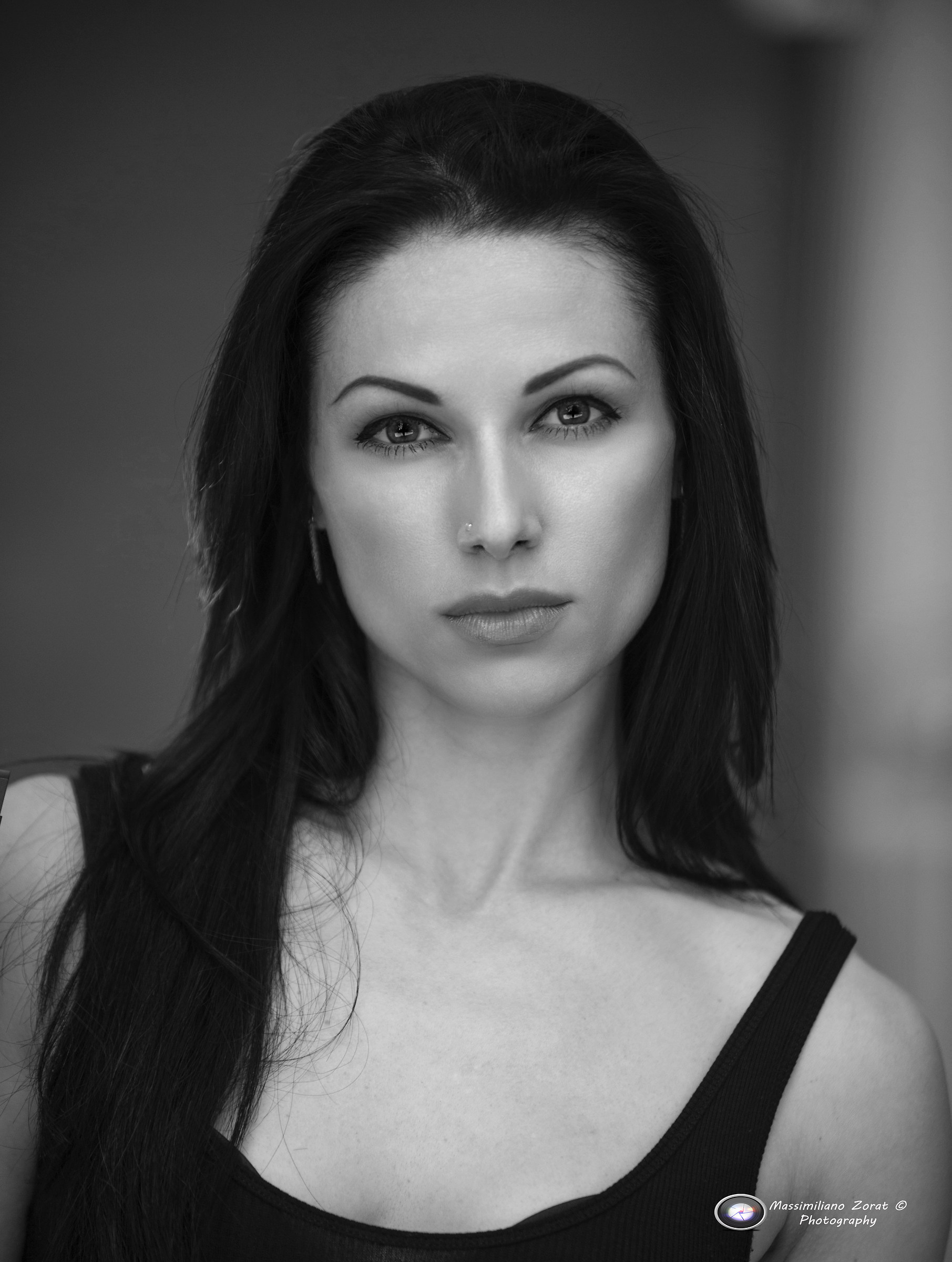 ..... Elena portrait in b & w