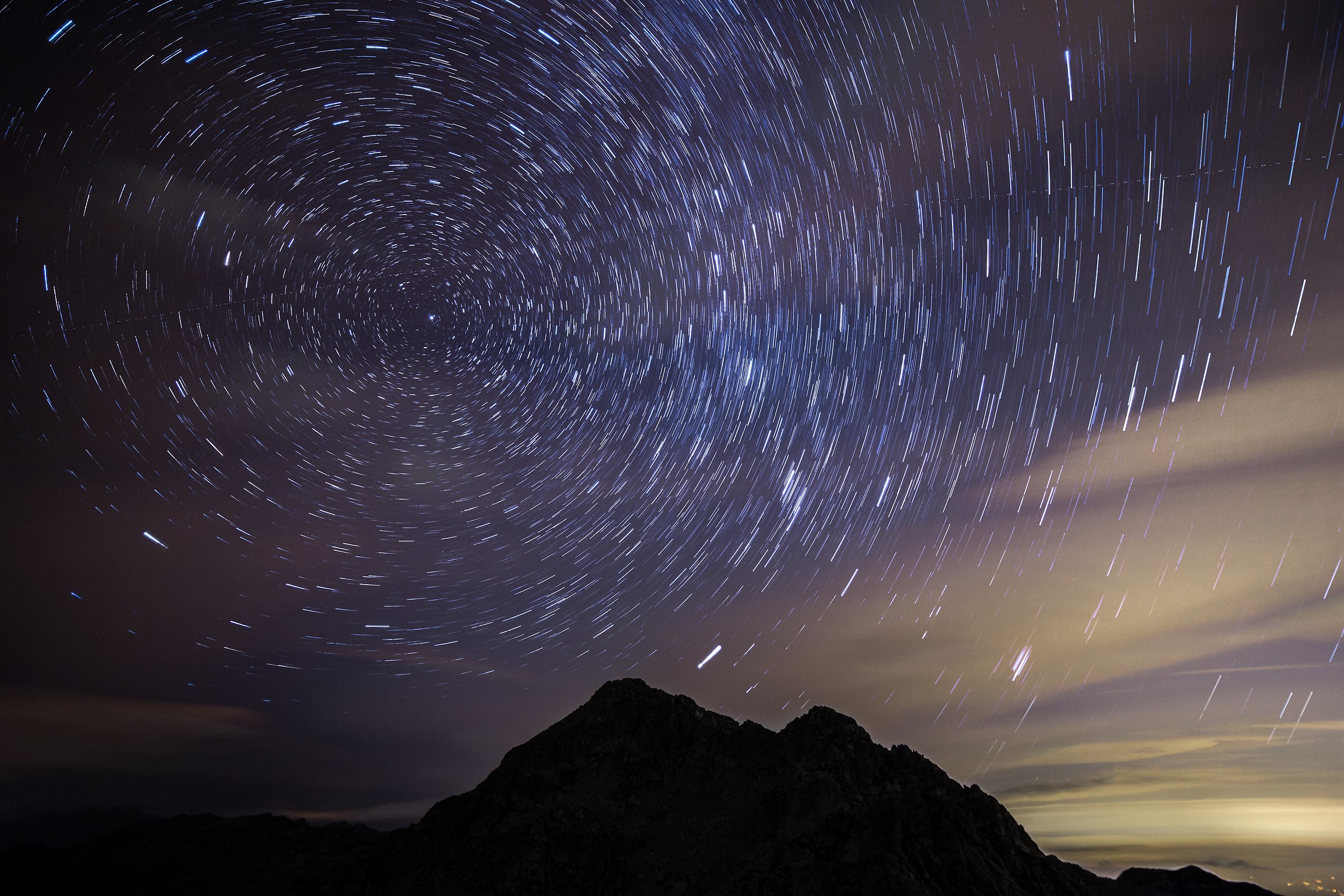 Star Trail Monte Mars